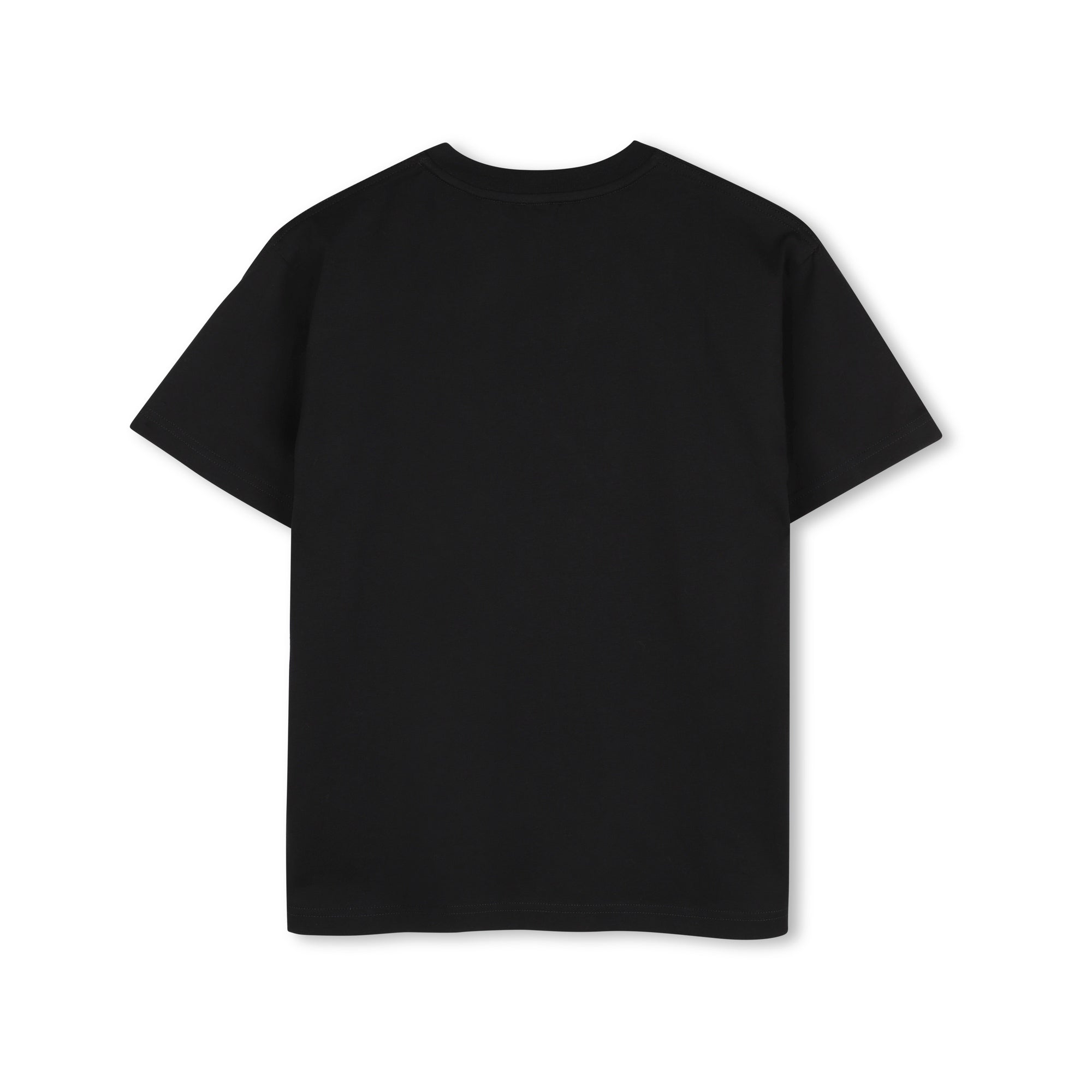 Boys Black Logo Cotton T-Shirt