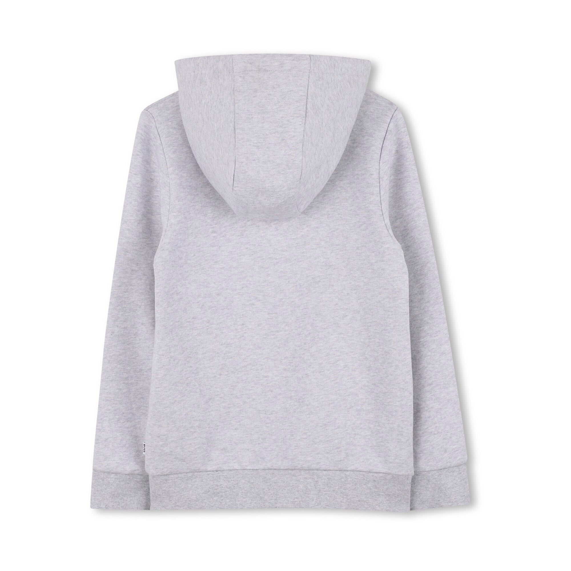 Boys Grey Cotton Zip-Up Top