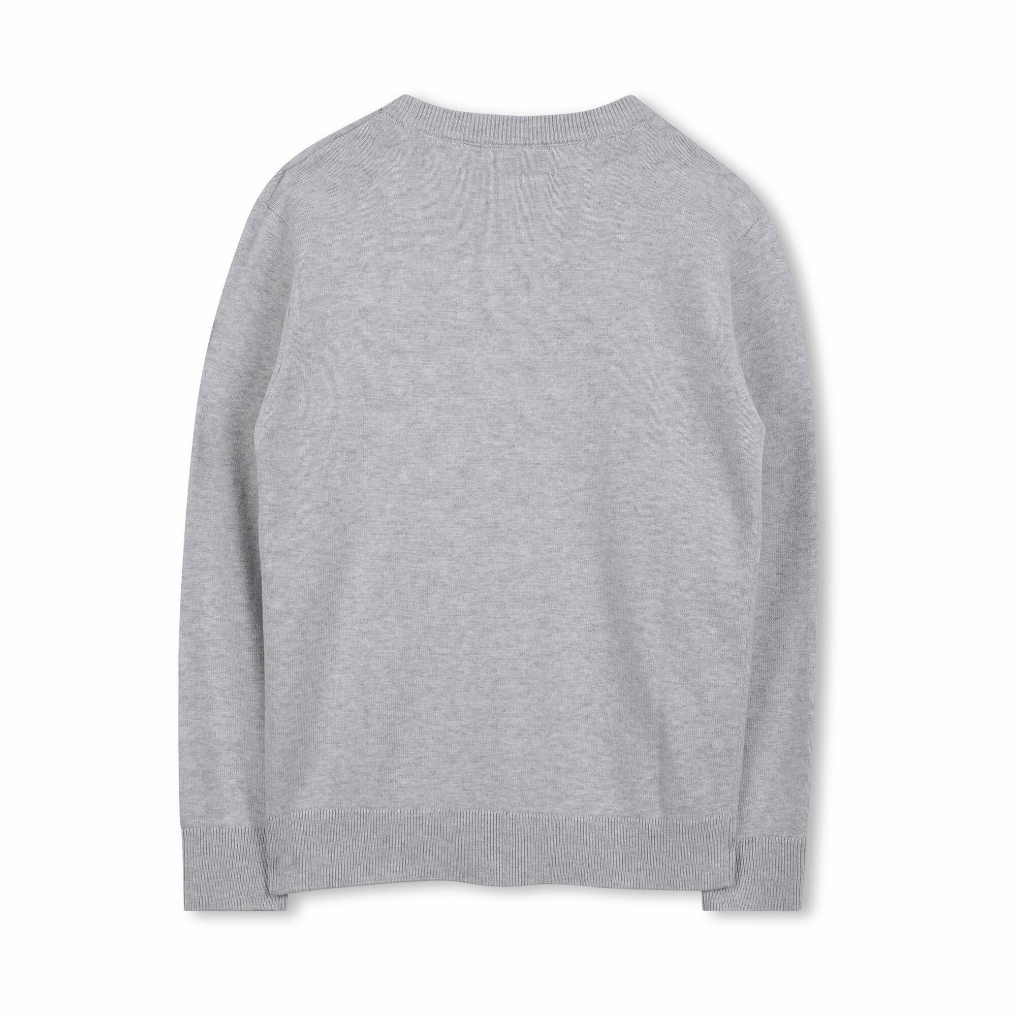 Boys Light Grey Cotton Sweater