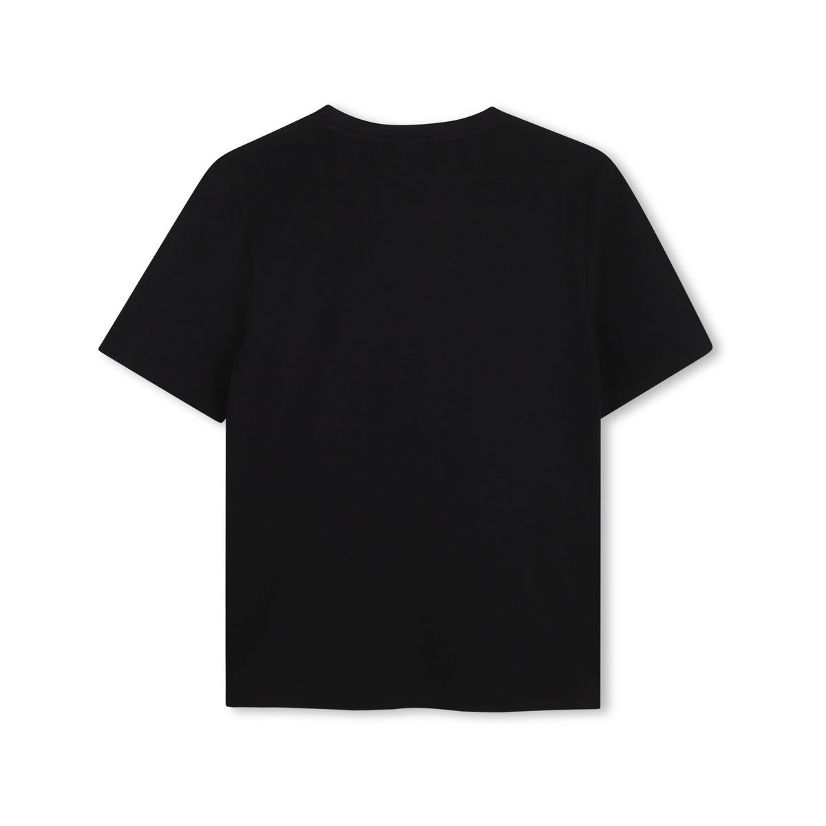 Boys Black Logo Cotton T-Shirt