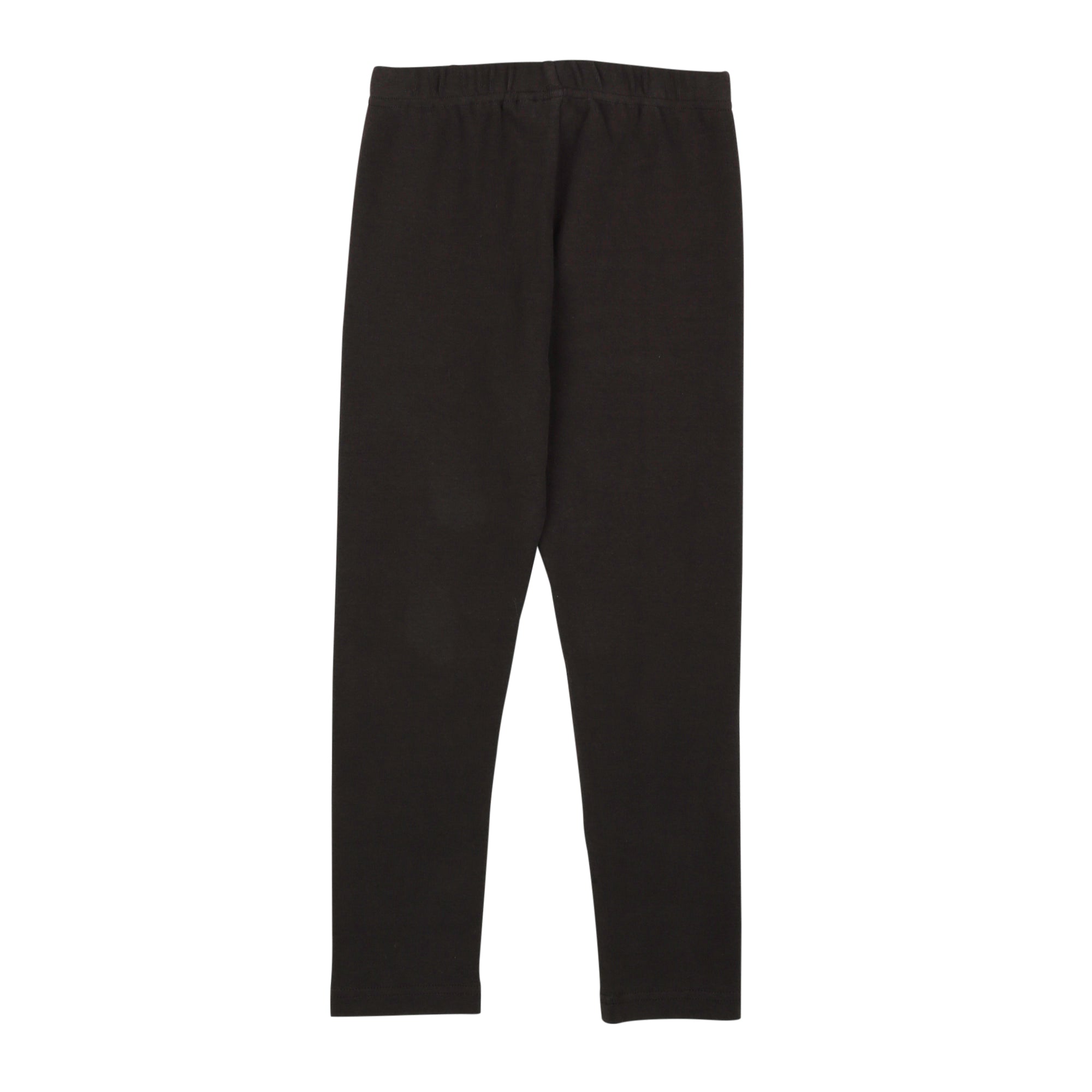 Girls Charcoal Cotton Leggings