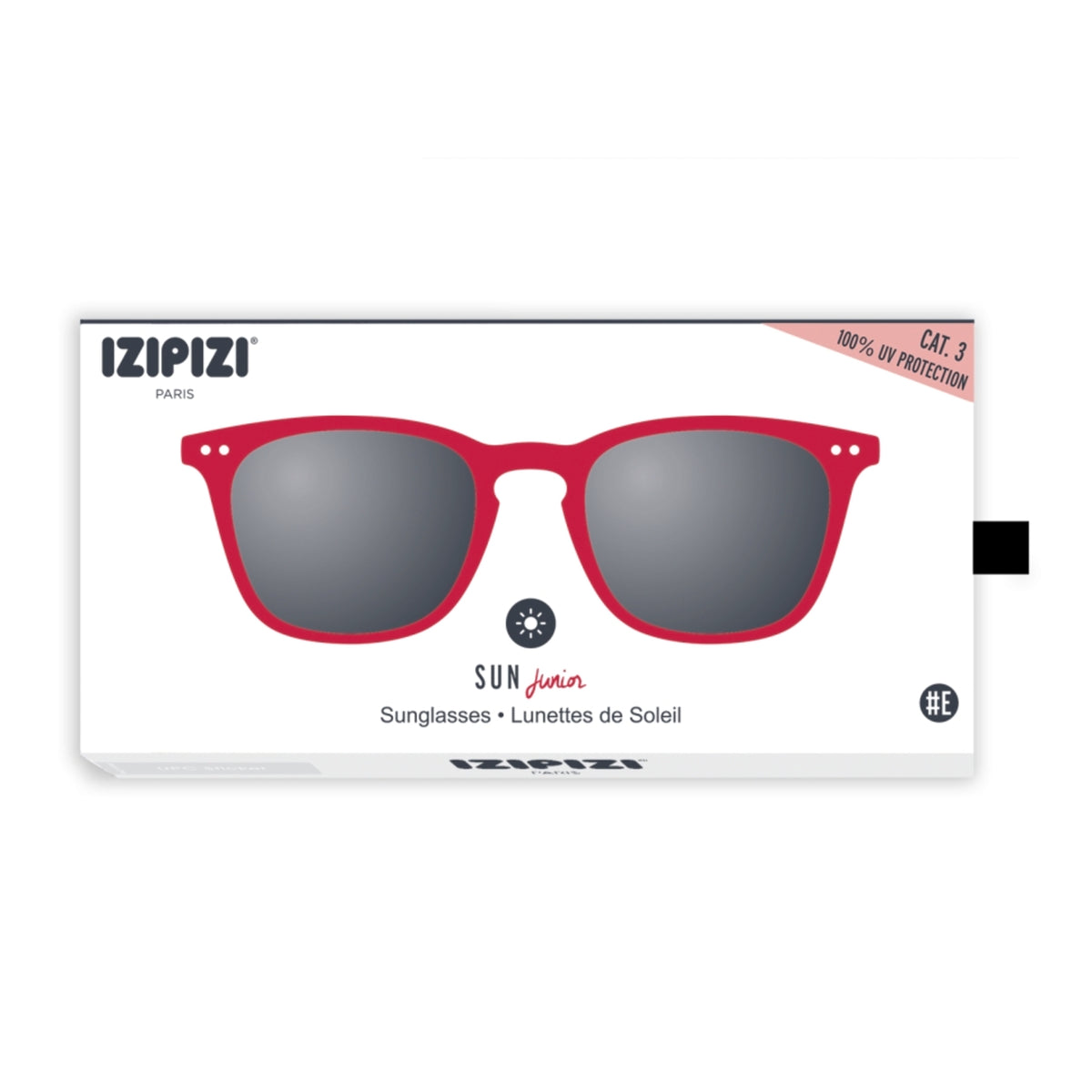 Lunettes de soleil pour garçons et filles rouges "SUN #E" (5-10 ans)