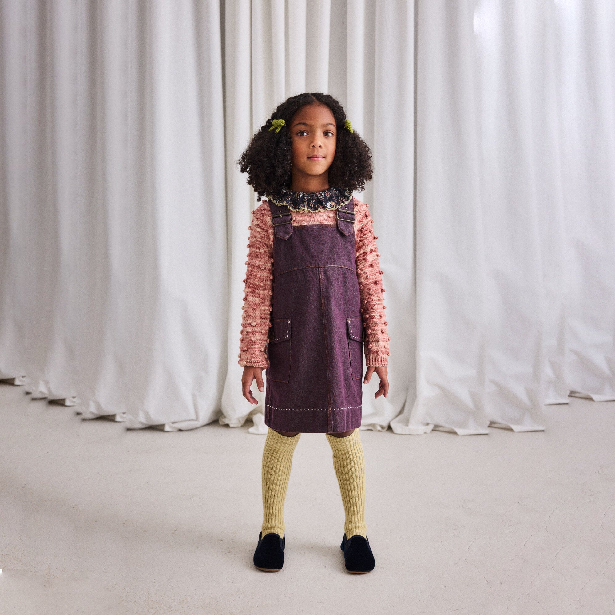 Boys & Girls Pink Popcorn Wool Sweater