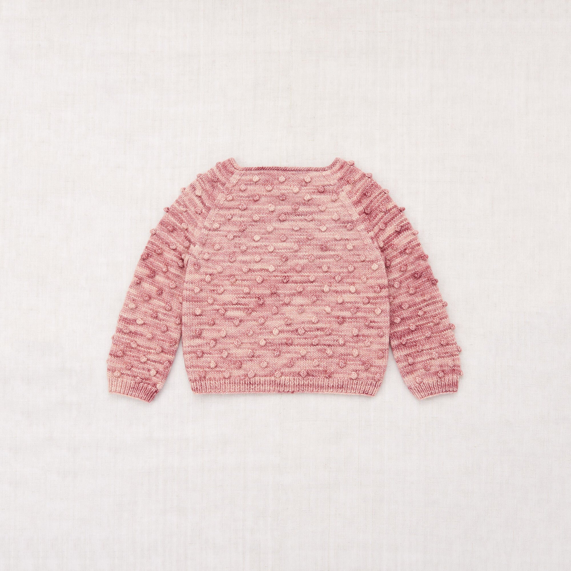 Boys & Girls Pink Popcorn Wool Sweater