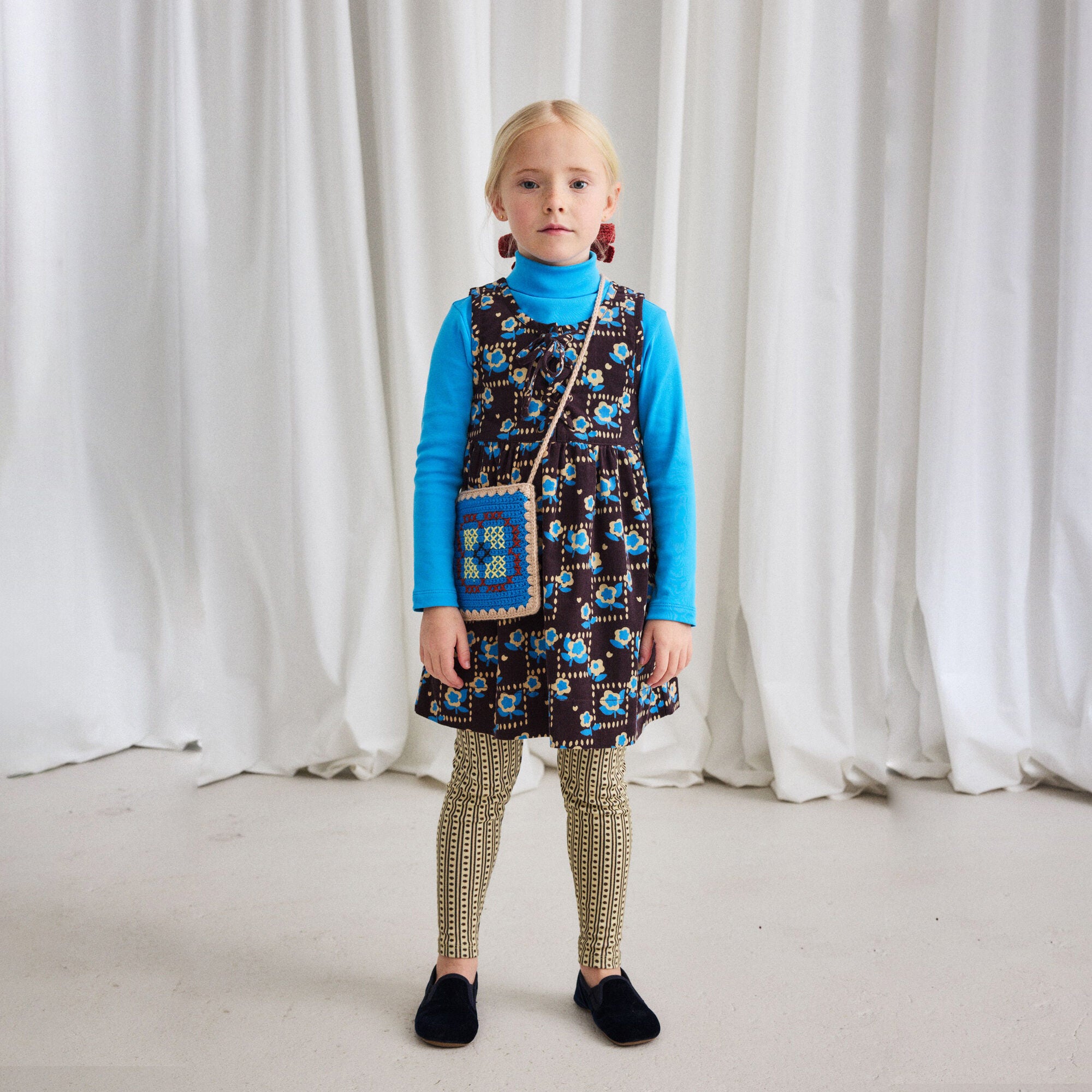 Boys & Girls Blue Cotton Turtleneck