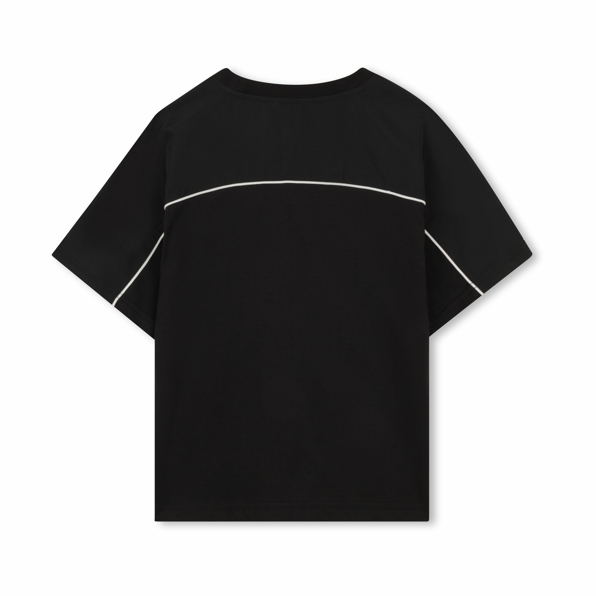 Boys Black Cotton T-Shirt