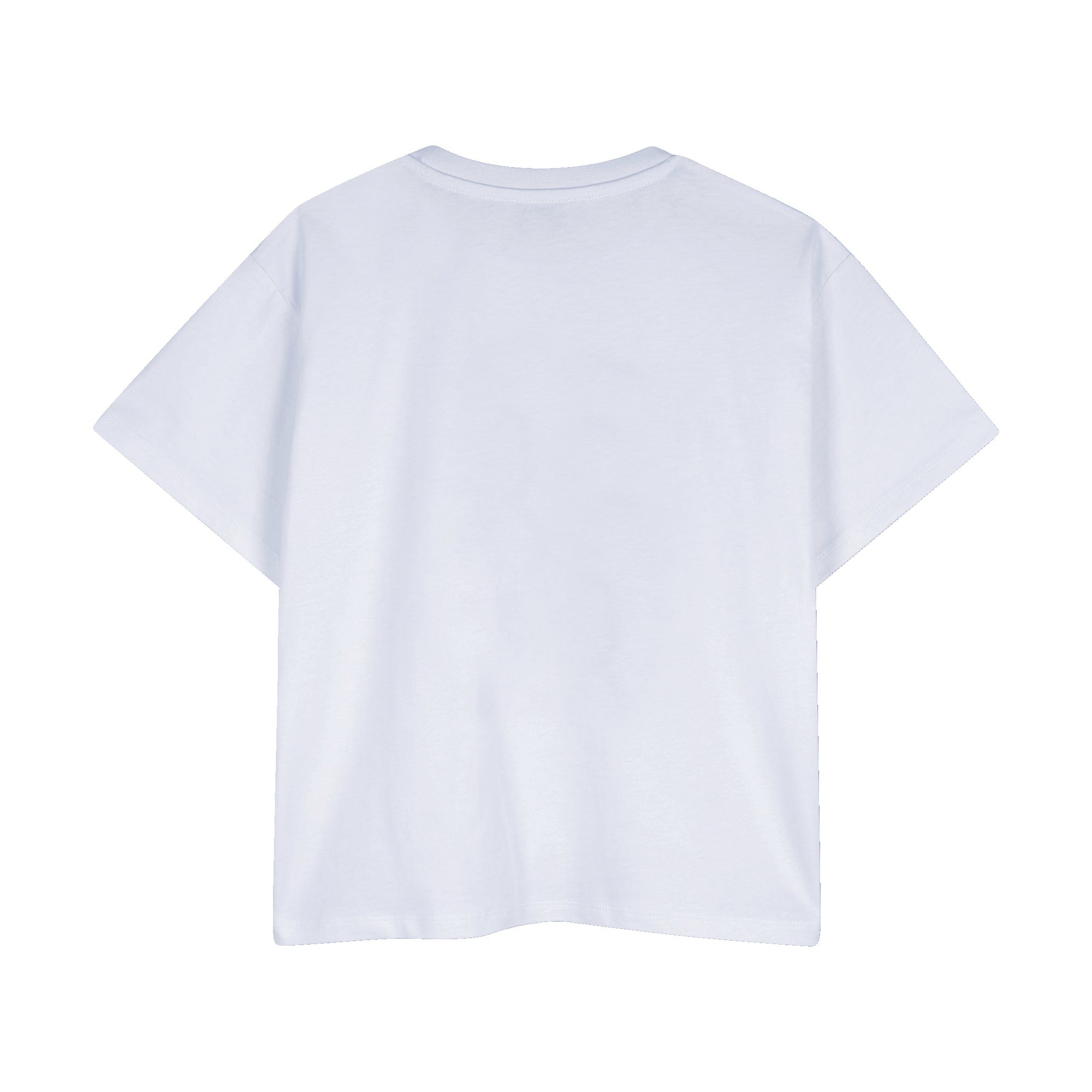 Boys & Girls Light Blue Printed Cotton T-Shirt