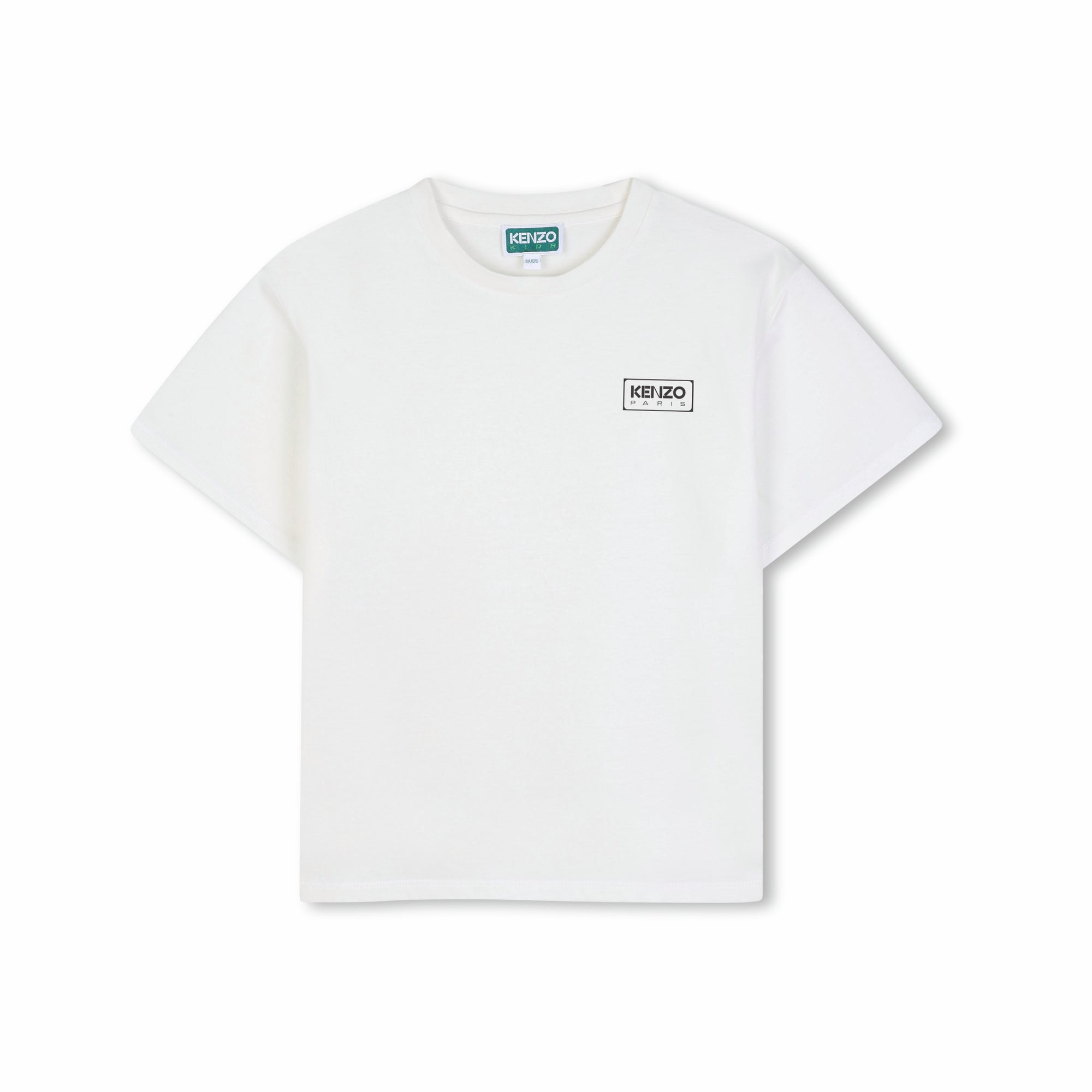 Boys & Girls White Cotton T-Shirt