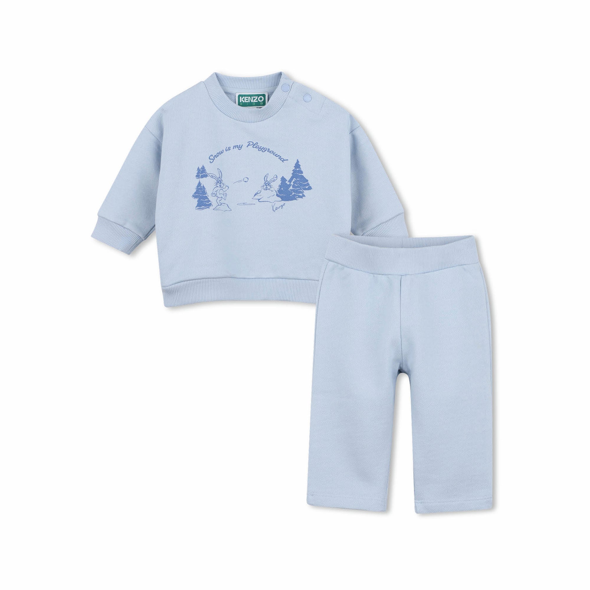 Baby Boys Light Blue Cotton Set