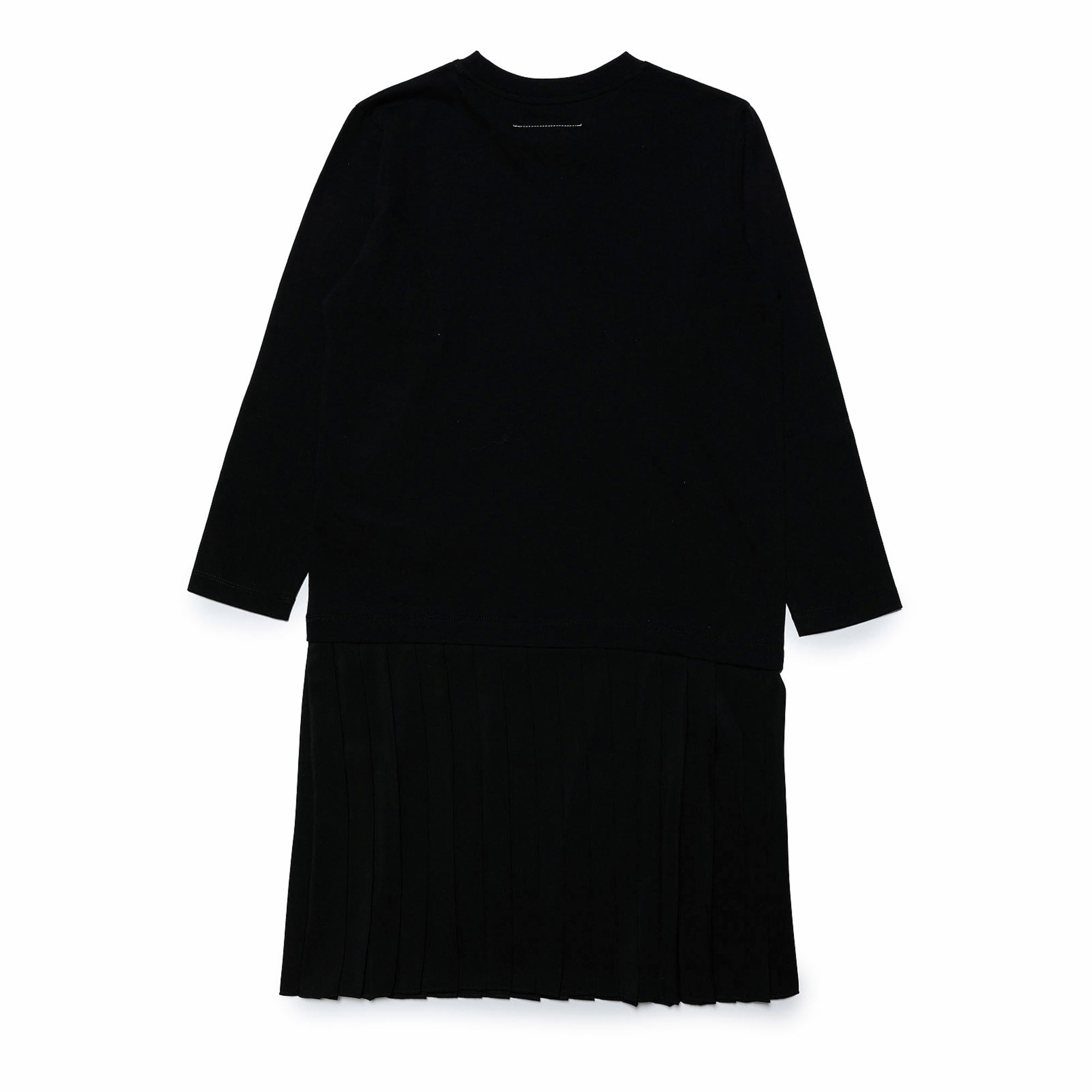 Girls Black Logo Cotton Dress