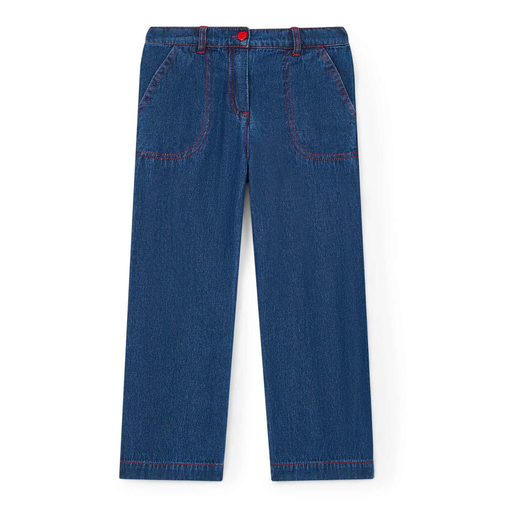 Girls Blue Denim Trousers