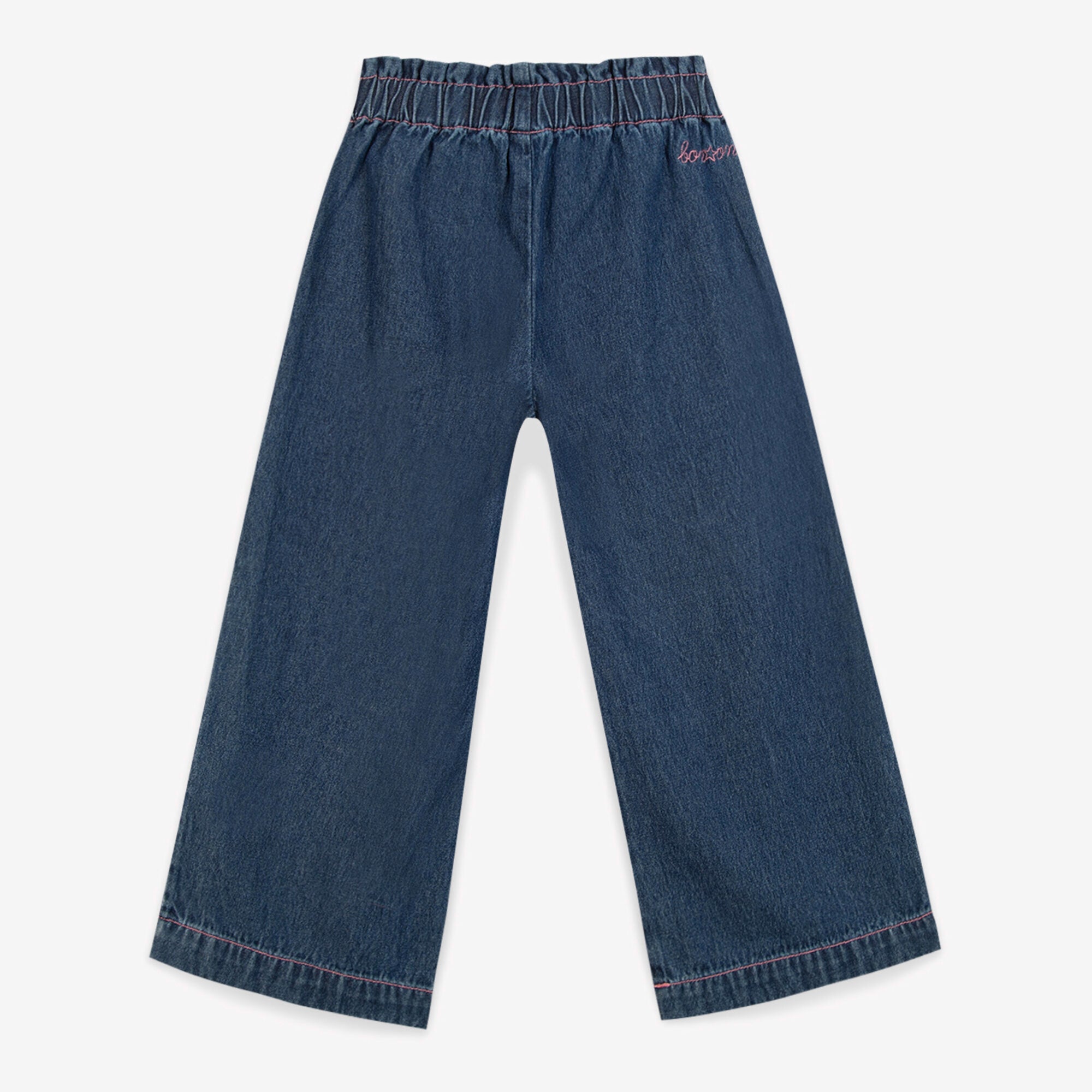 Girls Dark Blue Denim Trousers
