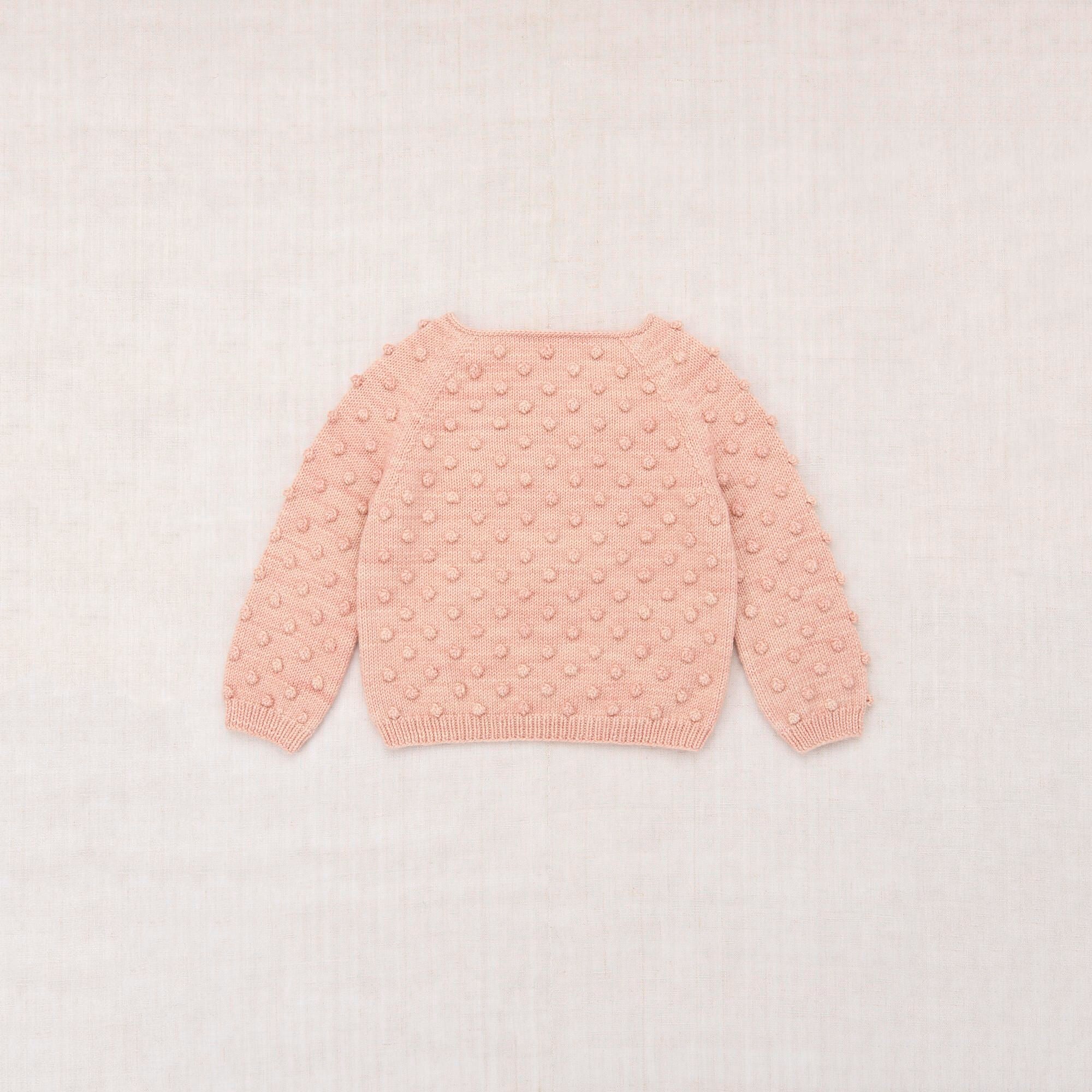 Boys & Girls Pink Popcorn Wool Sweater