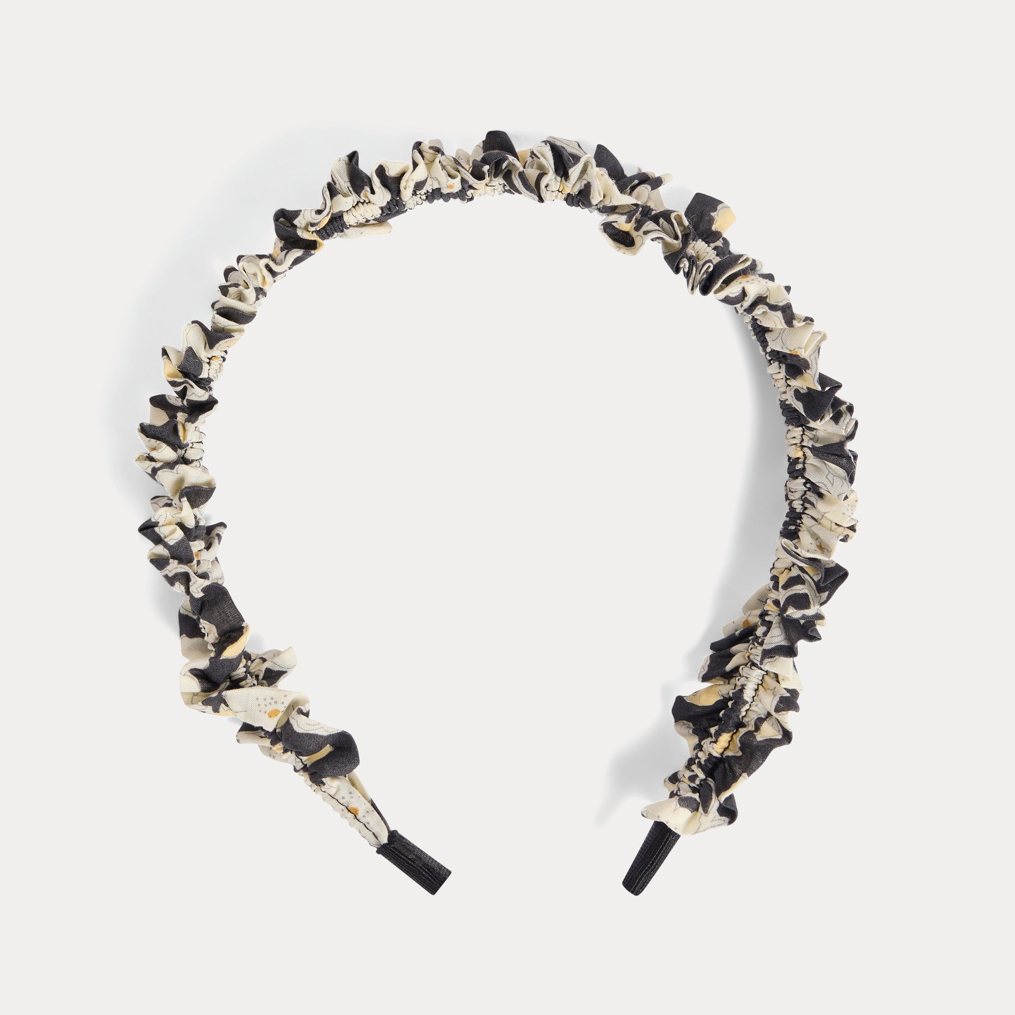 Girls Black Flower Headband