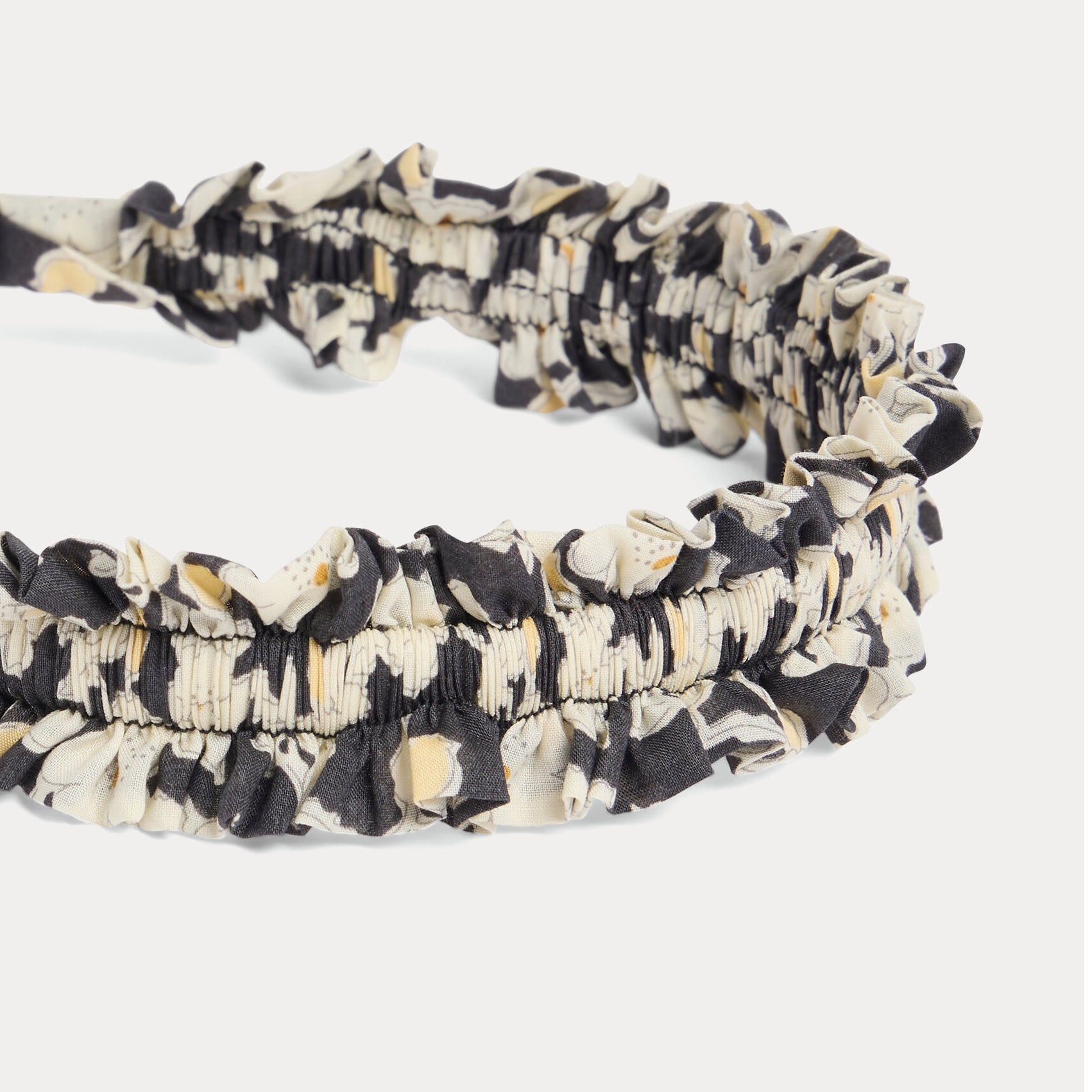 Girls Black Flower Headband