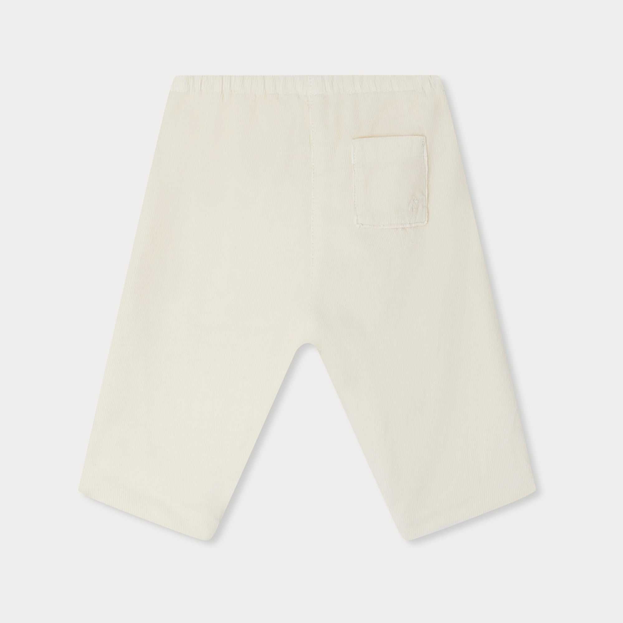 Baby Boys & Girls White Corduroy Trousers