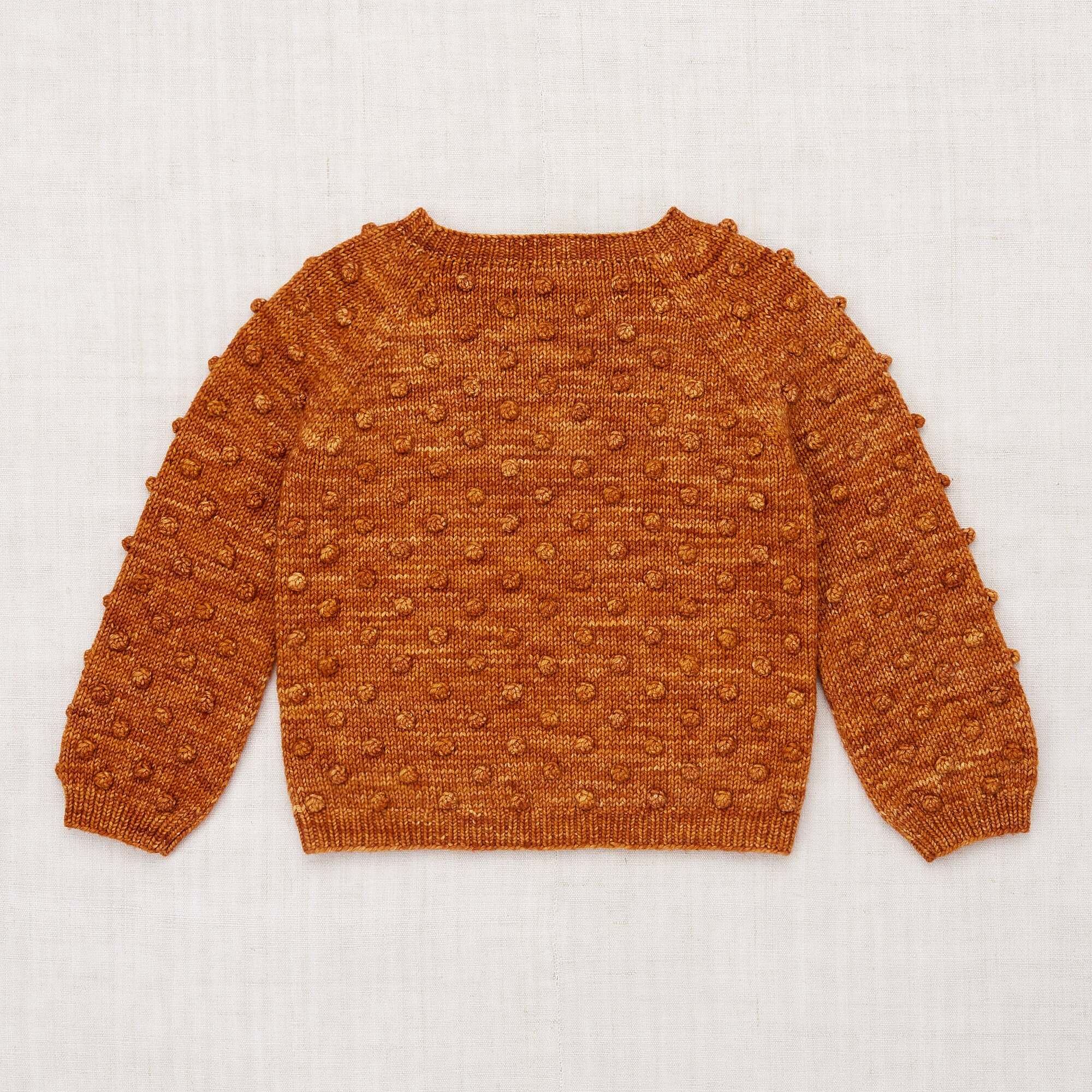Girls Caramel Popcorn Wool Sweater