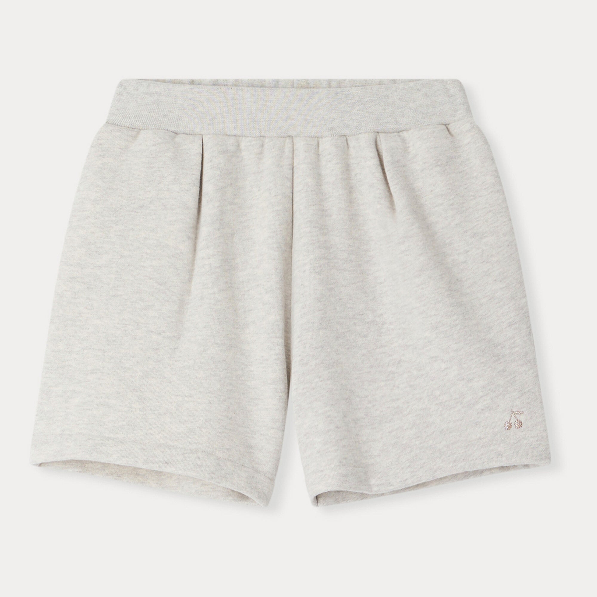 Girls Grey Cotton Shorts