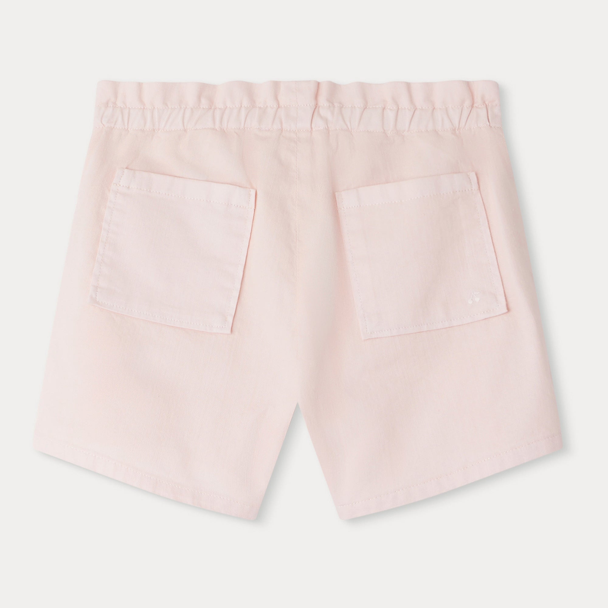 Girls Pink Cotton Shorts