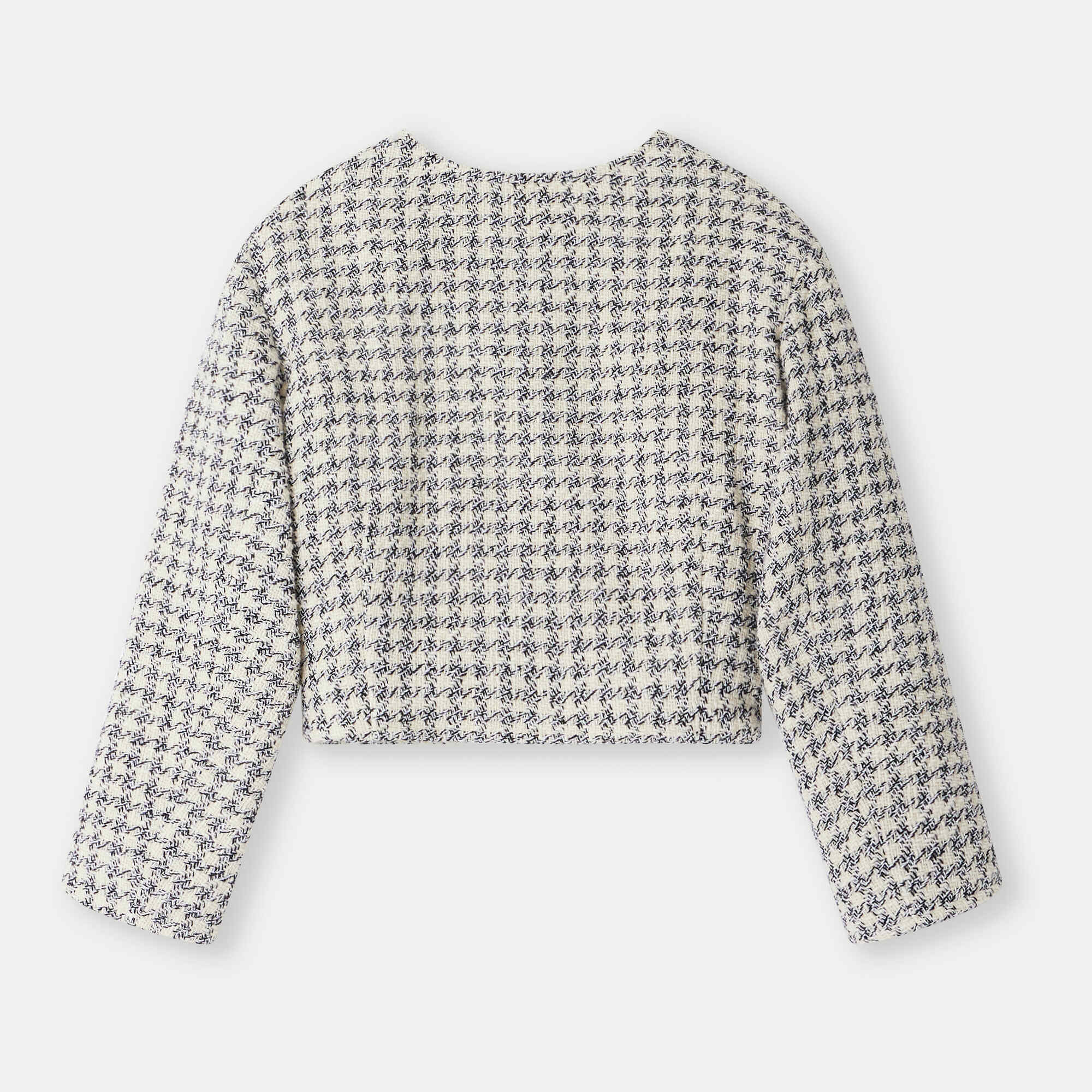 Girls Blue Check Jacket