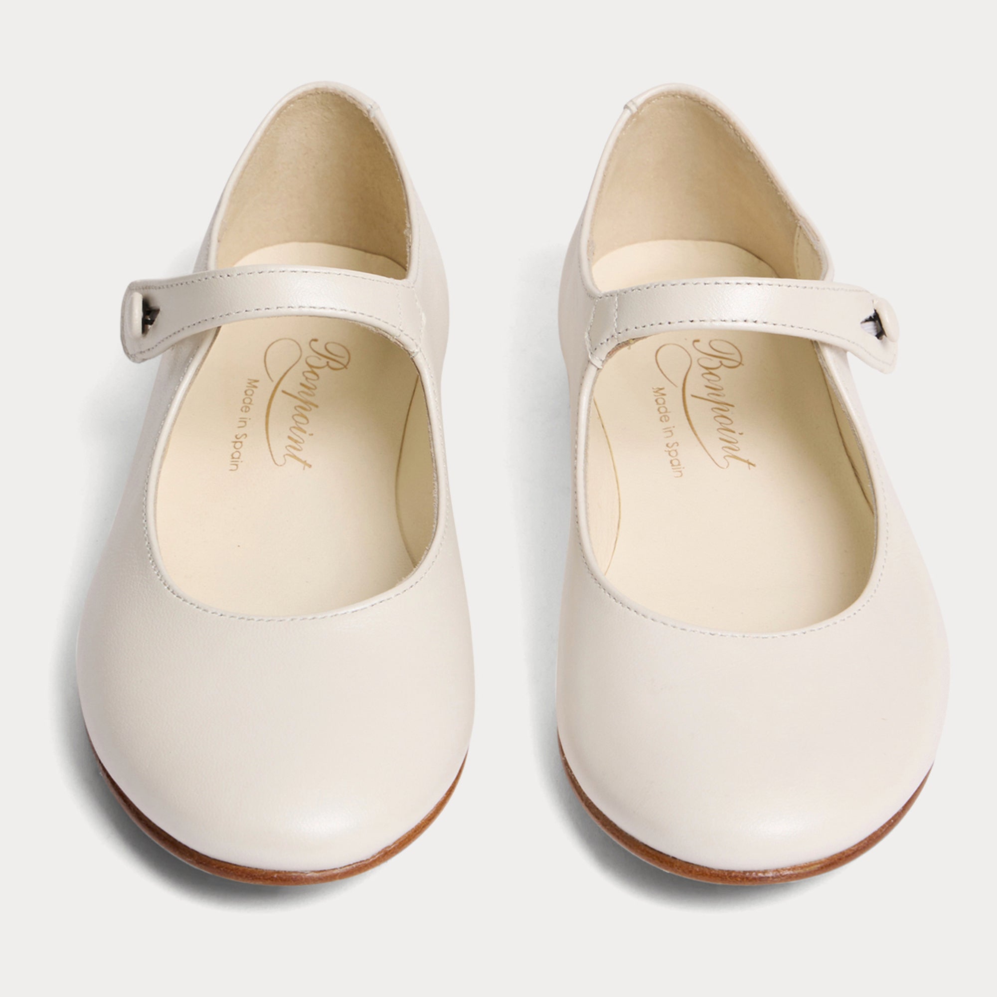 Girls White Flat Shoes