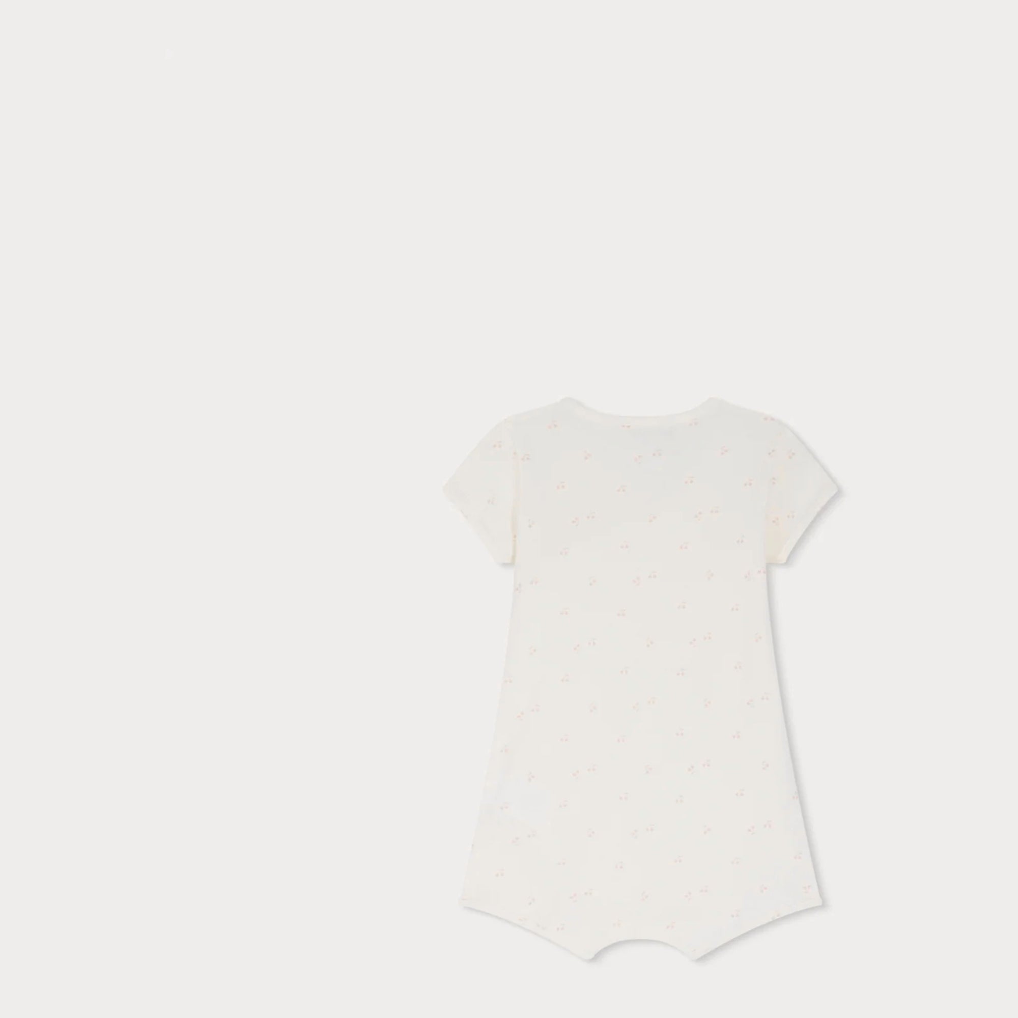 Baby Girls Light Pink Floral Cotton Babysuit