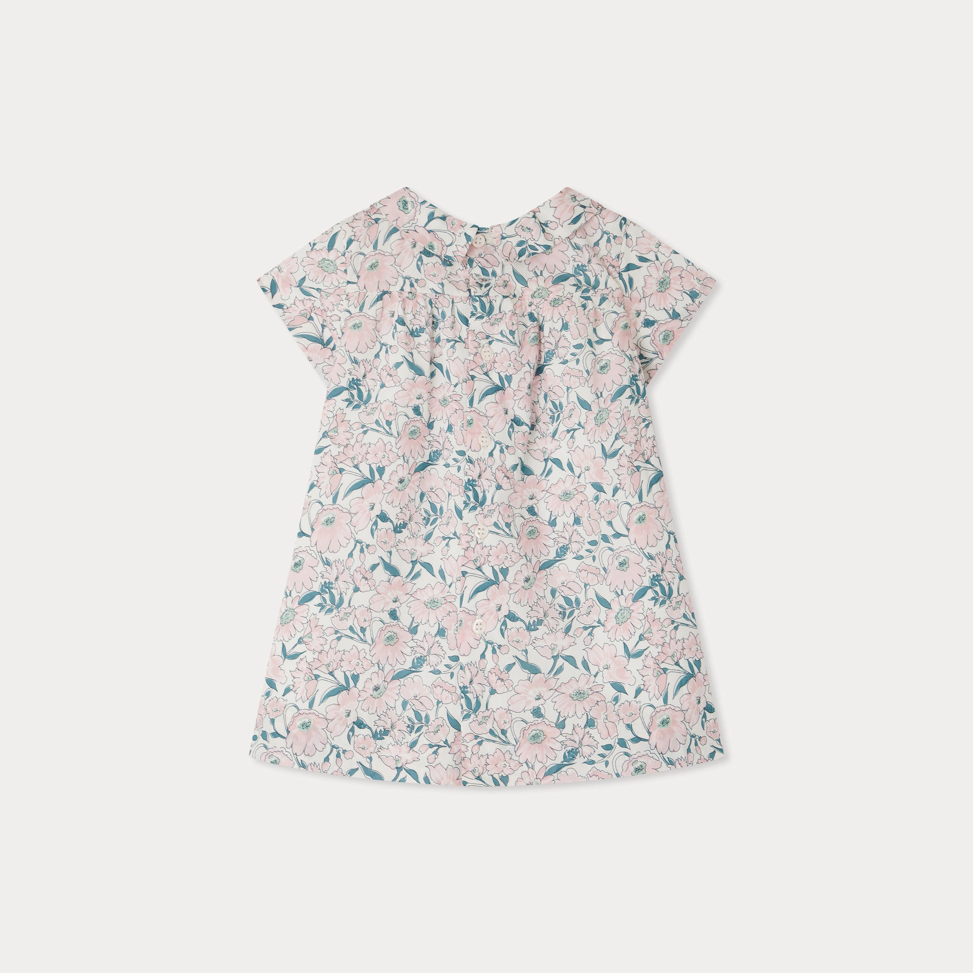 Baby Girls Pale Pink Cotton Dress