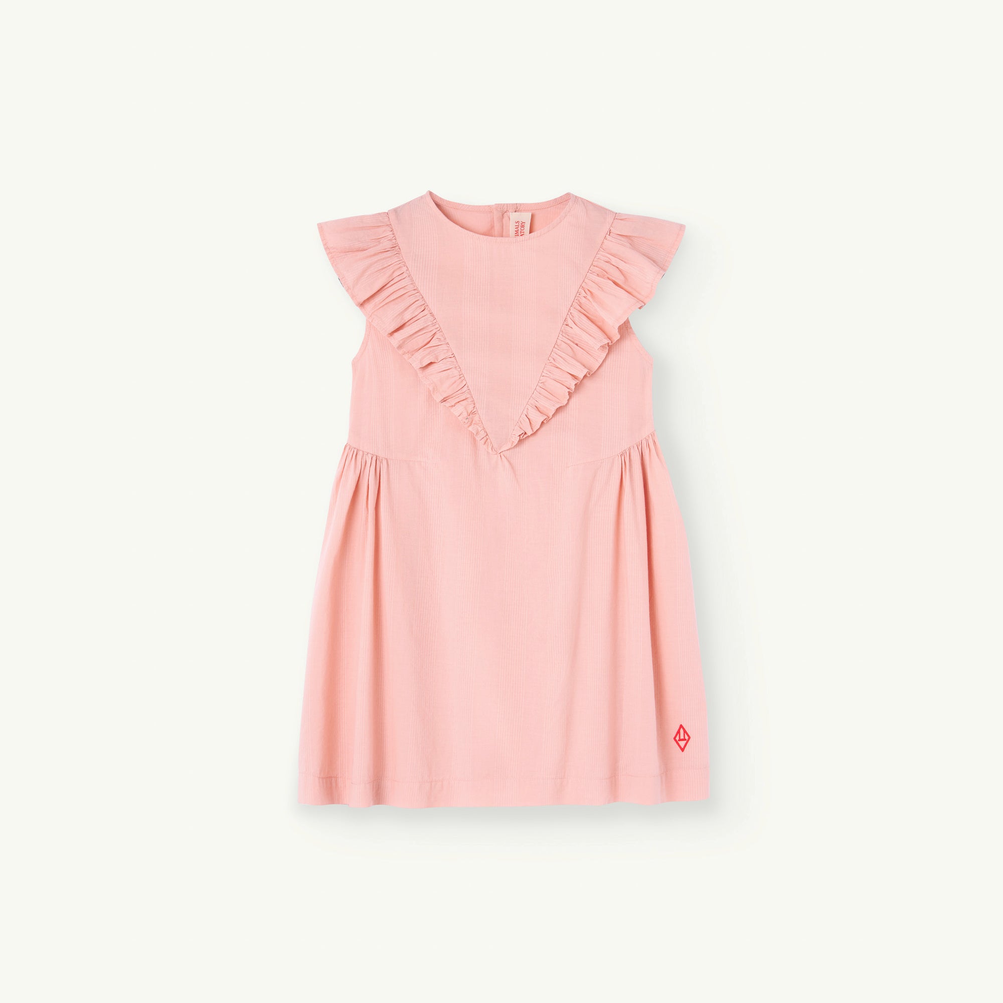 Girls Pink Stripes Cotton Dress