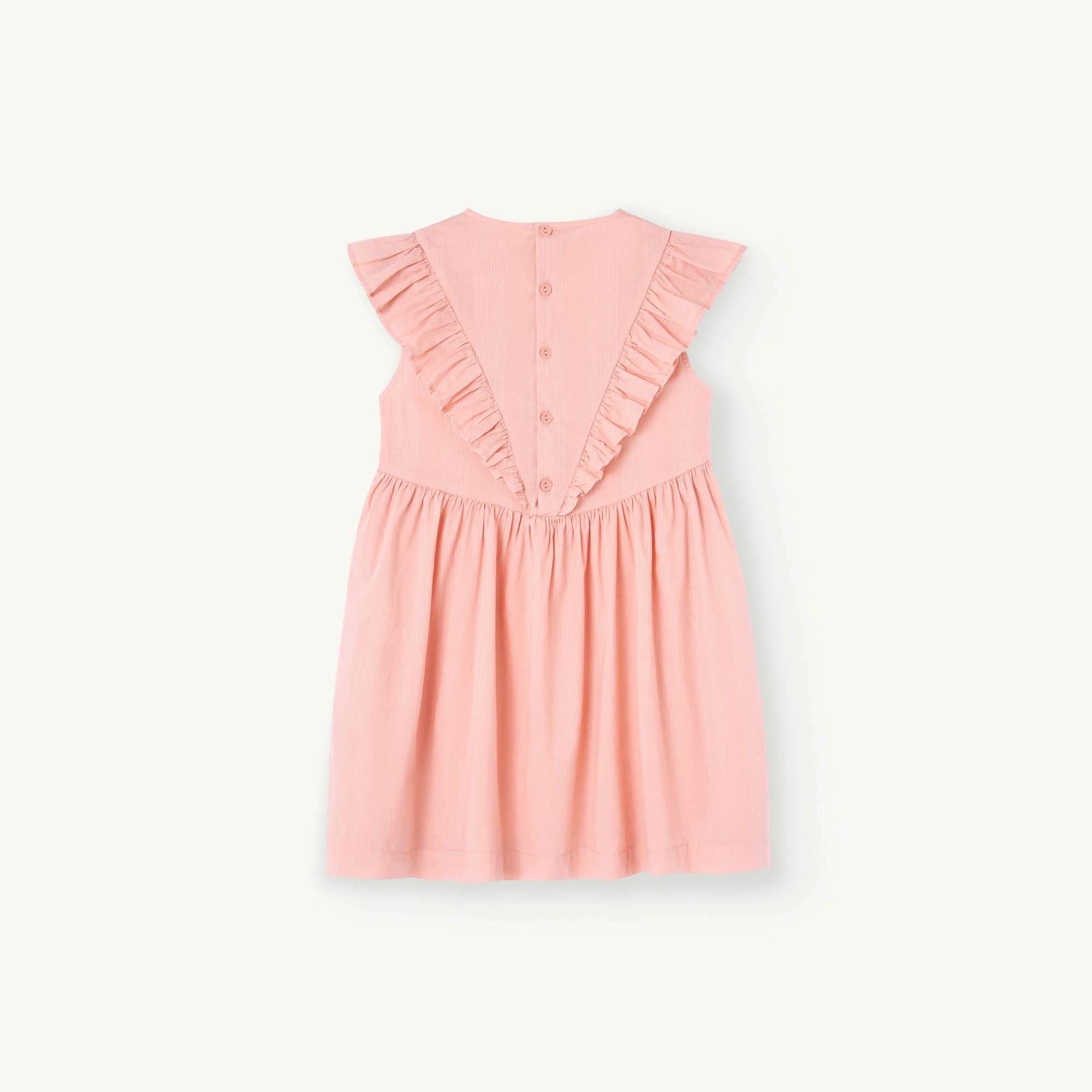 Girls Pink Stripes Cotton Dress