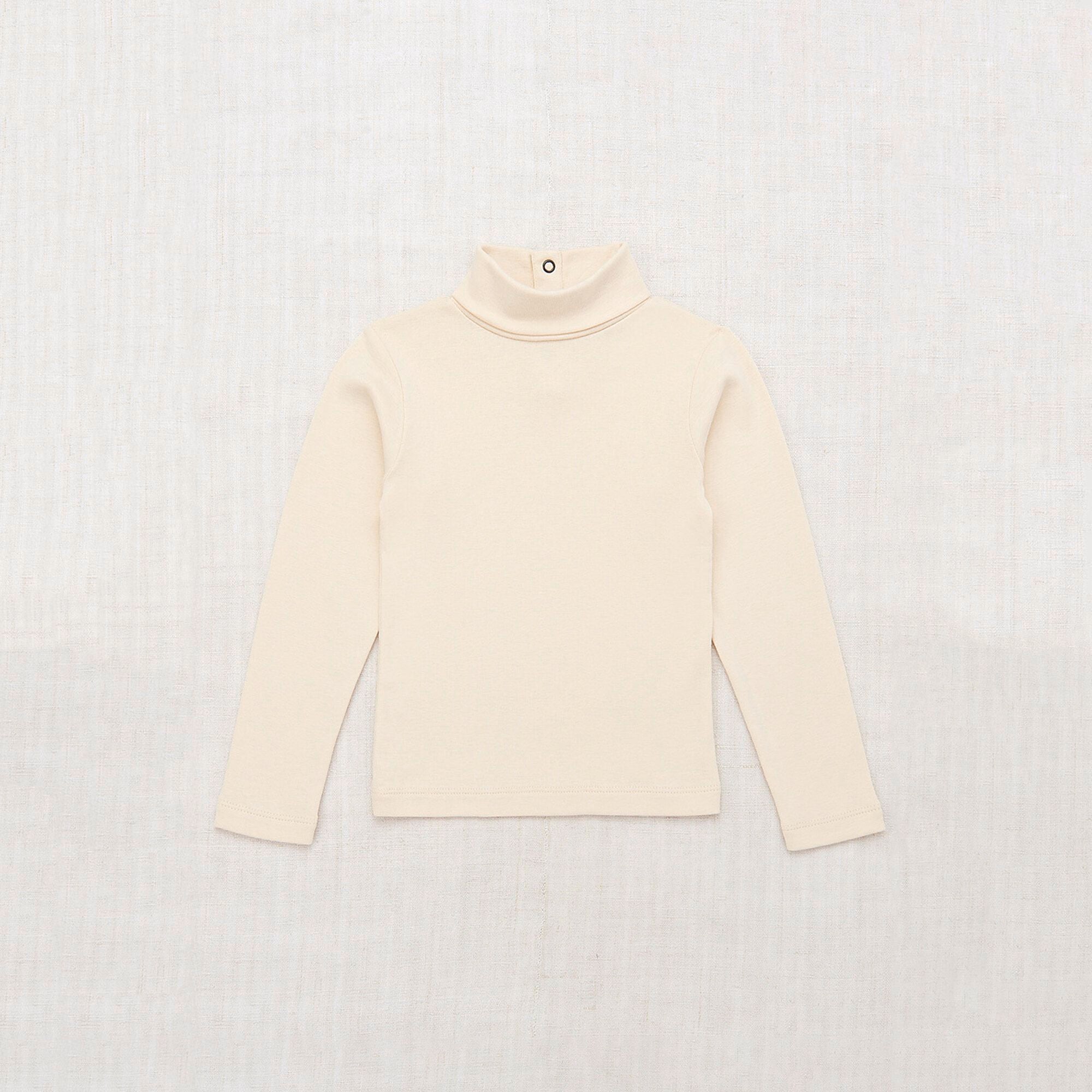 Boys & Girls White Cotton Turtleneck