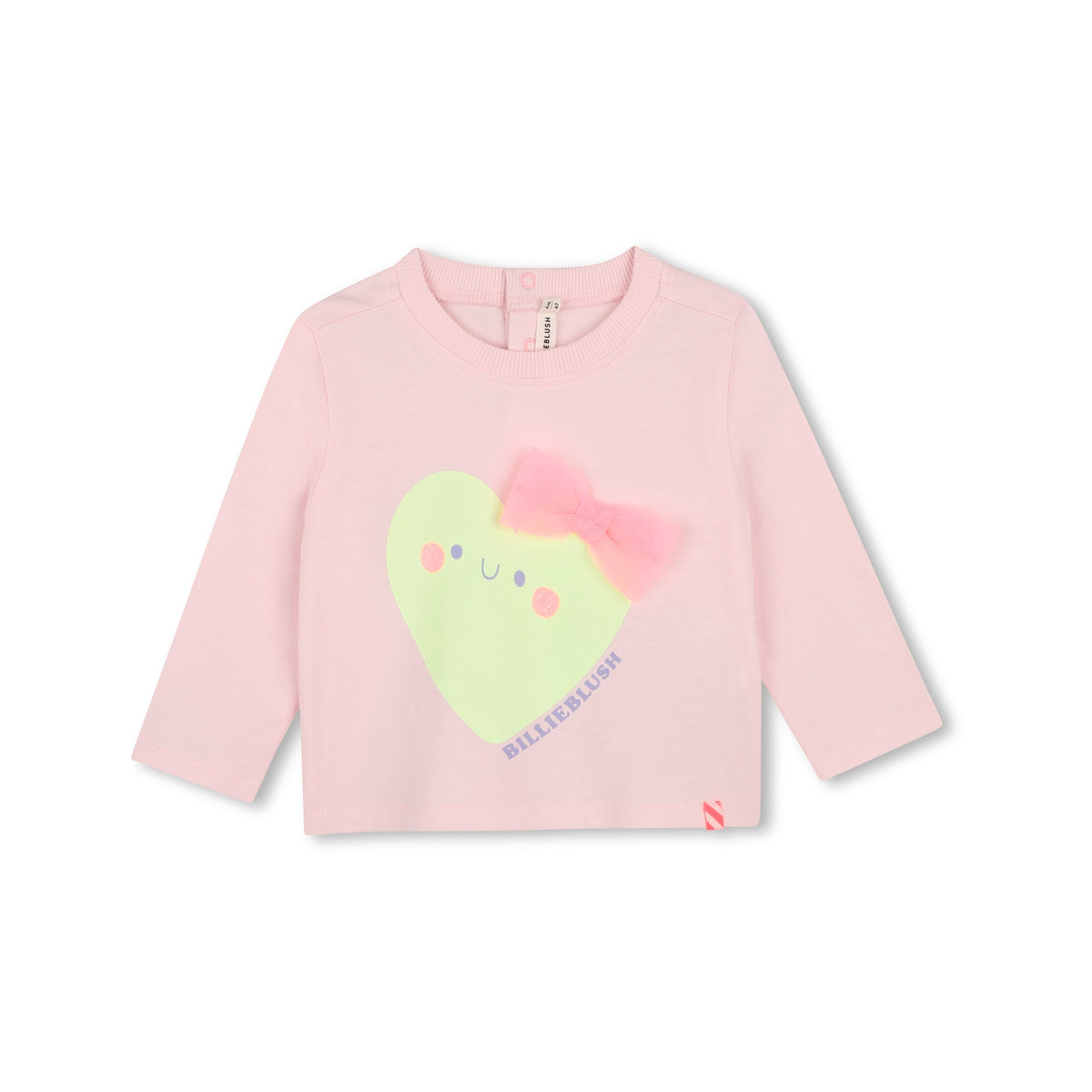 Baby Girls Light Pink Printed Cotton T-Shirt