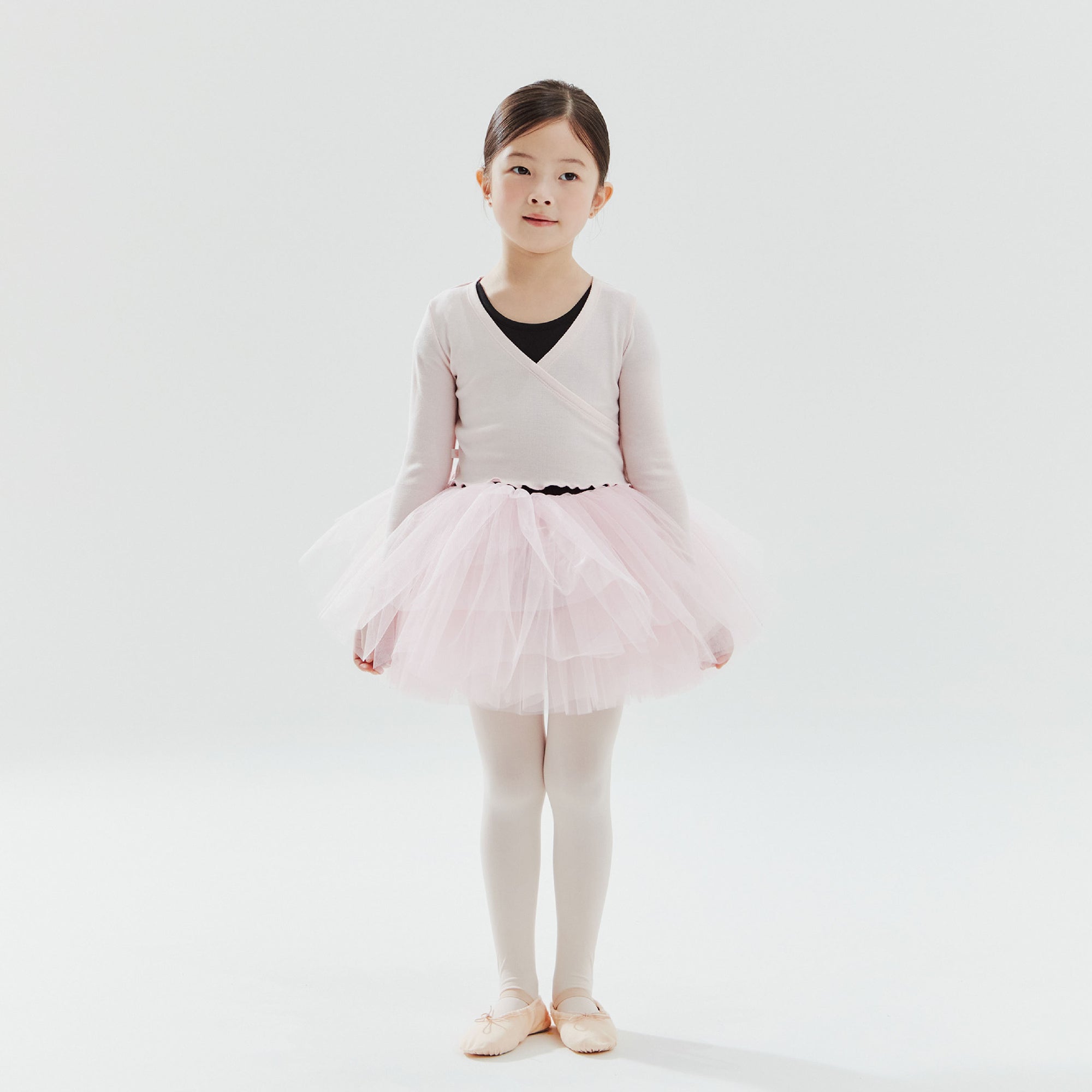 Girls Pink Ballet V-neck T-Shirt