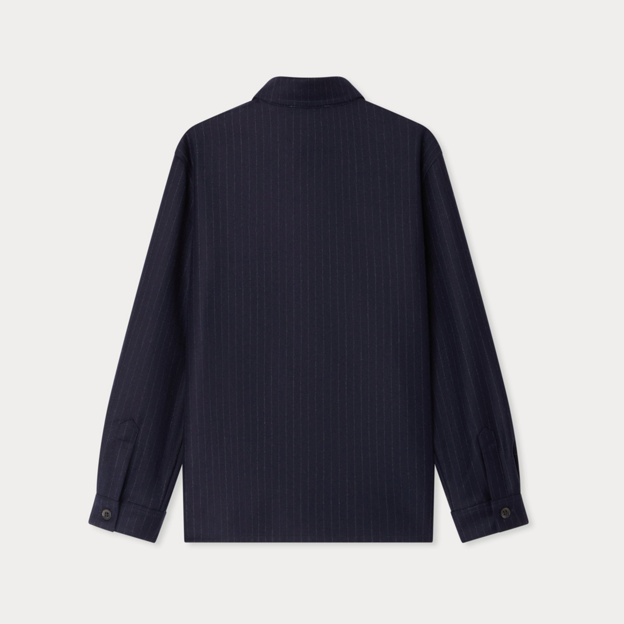 Boys Blue Stripes Wool Shirt