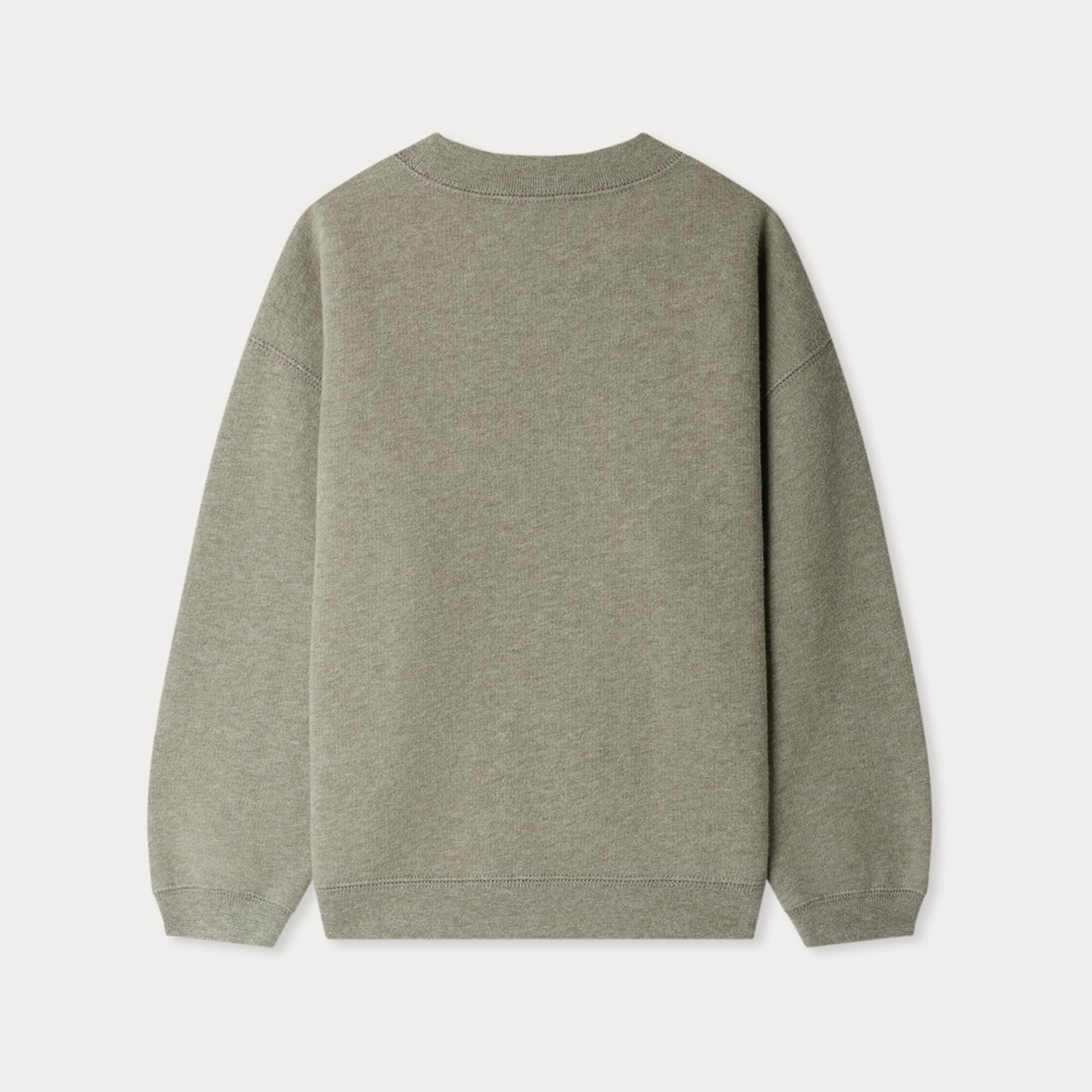 Boys Light Green Embroidered Logo Cotton Sweatshirt