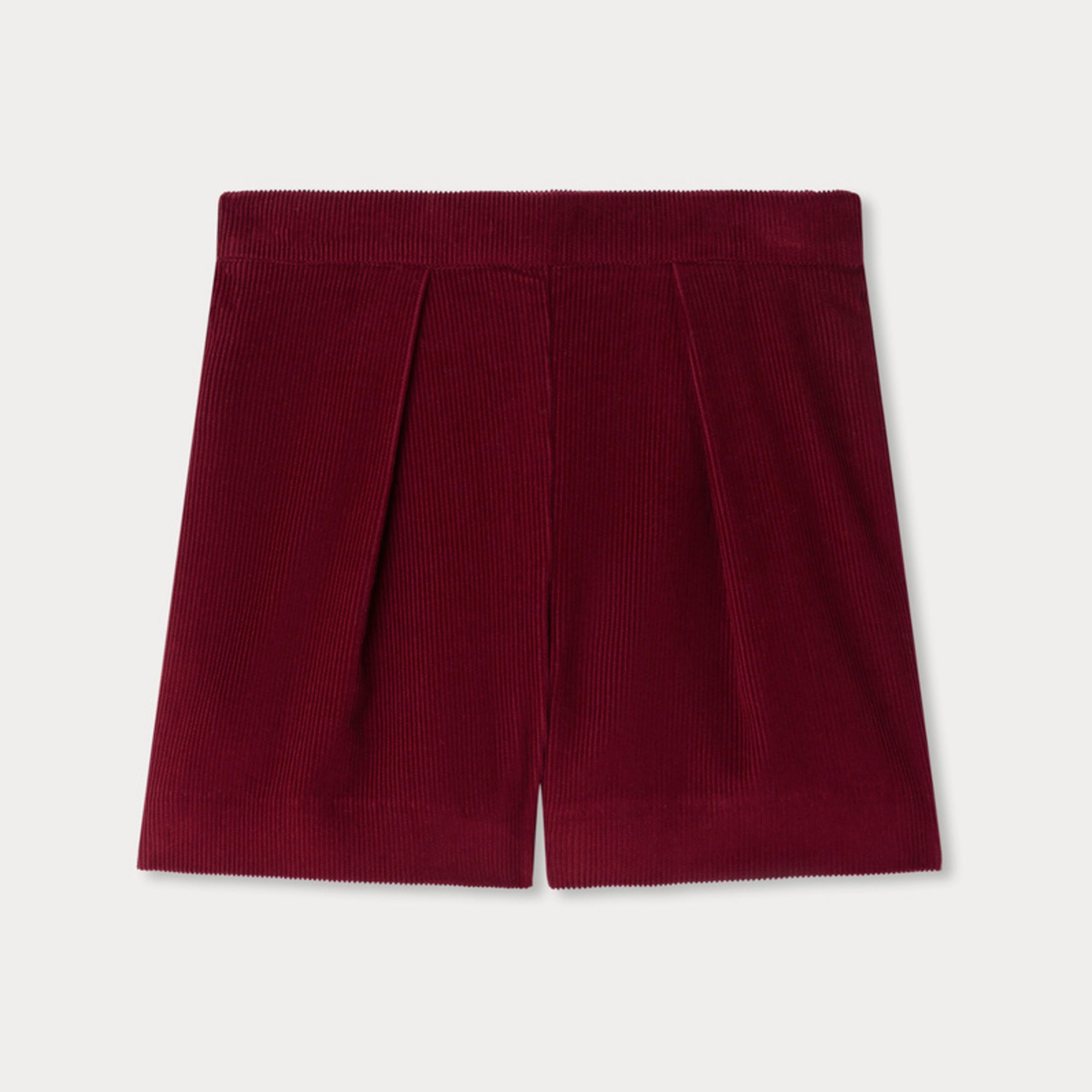 Girls Red Corduroy Shorts