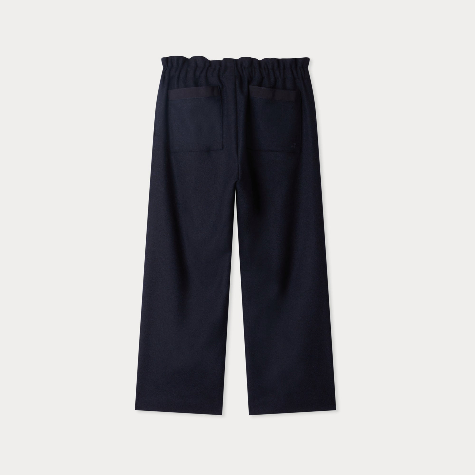 Girls Dark Blue Wool Trousers
