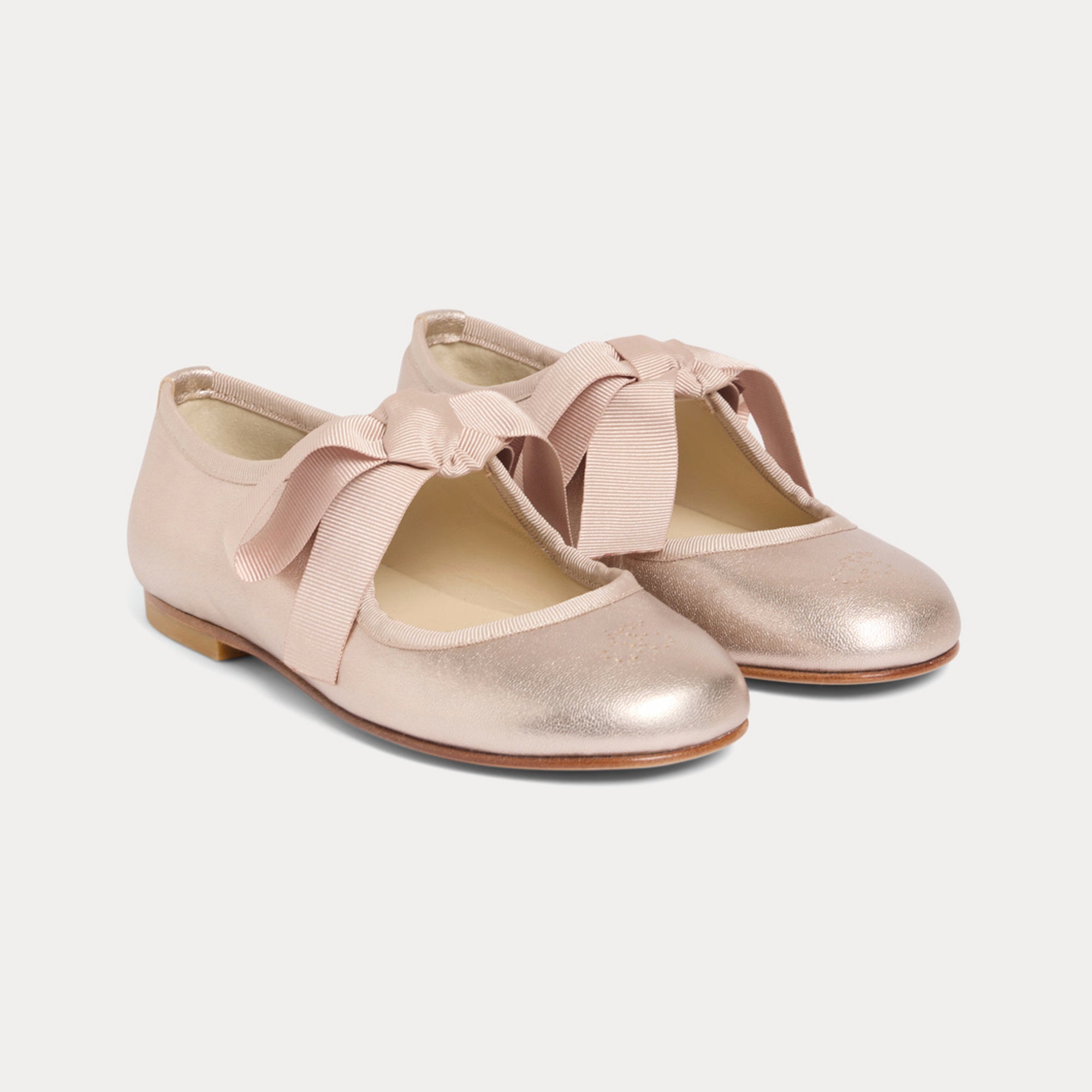Girls Light Pink Ballet Flat Shoes