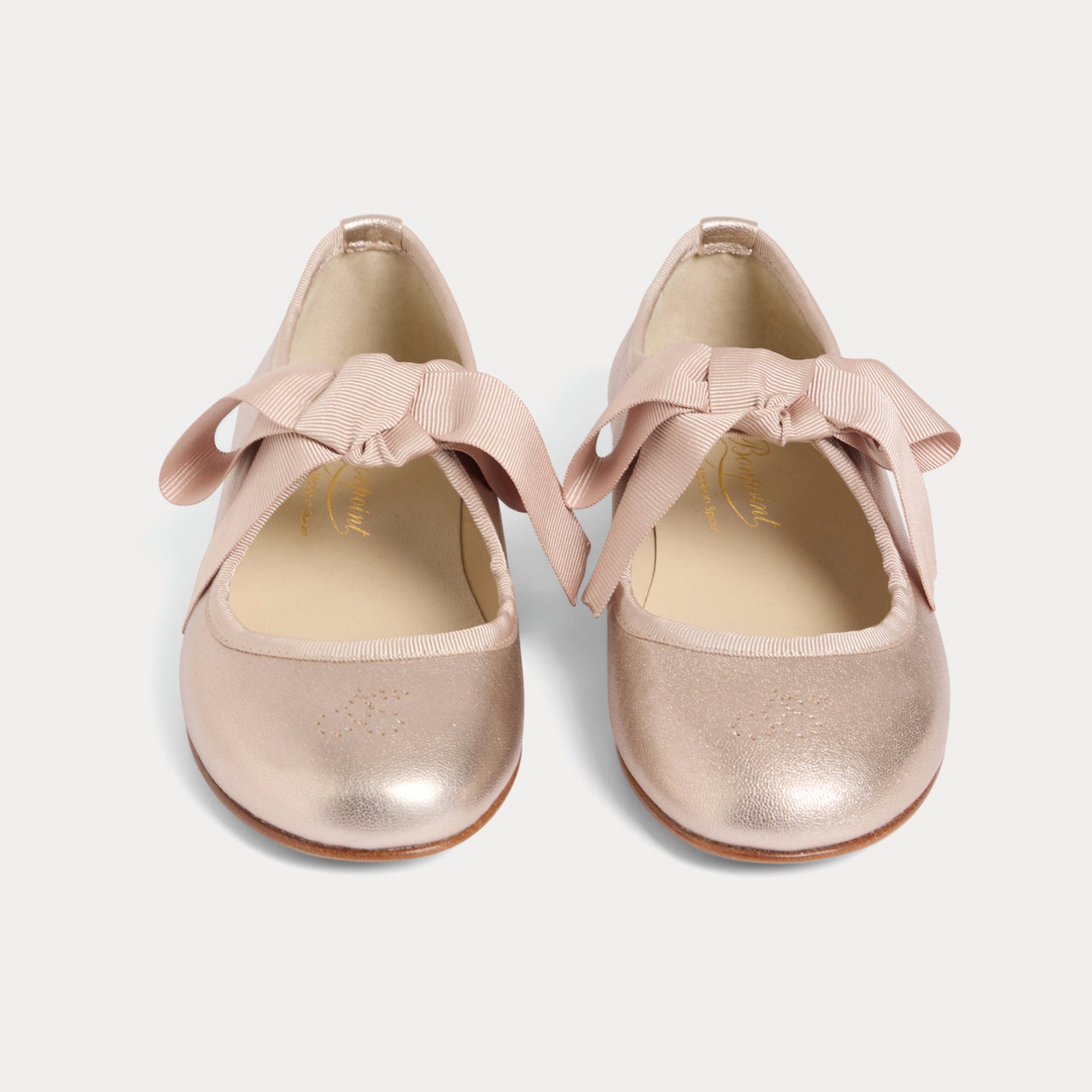 Girls Light Pink Ballet Flat Shoes
