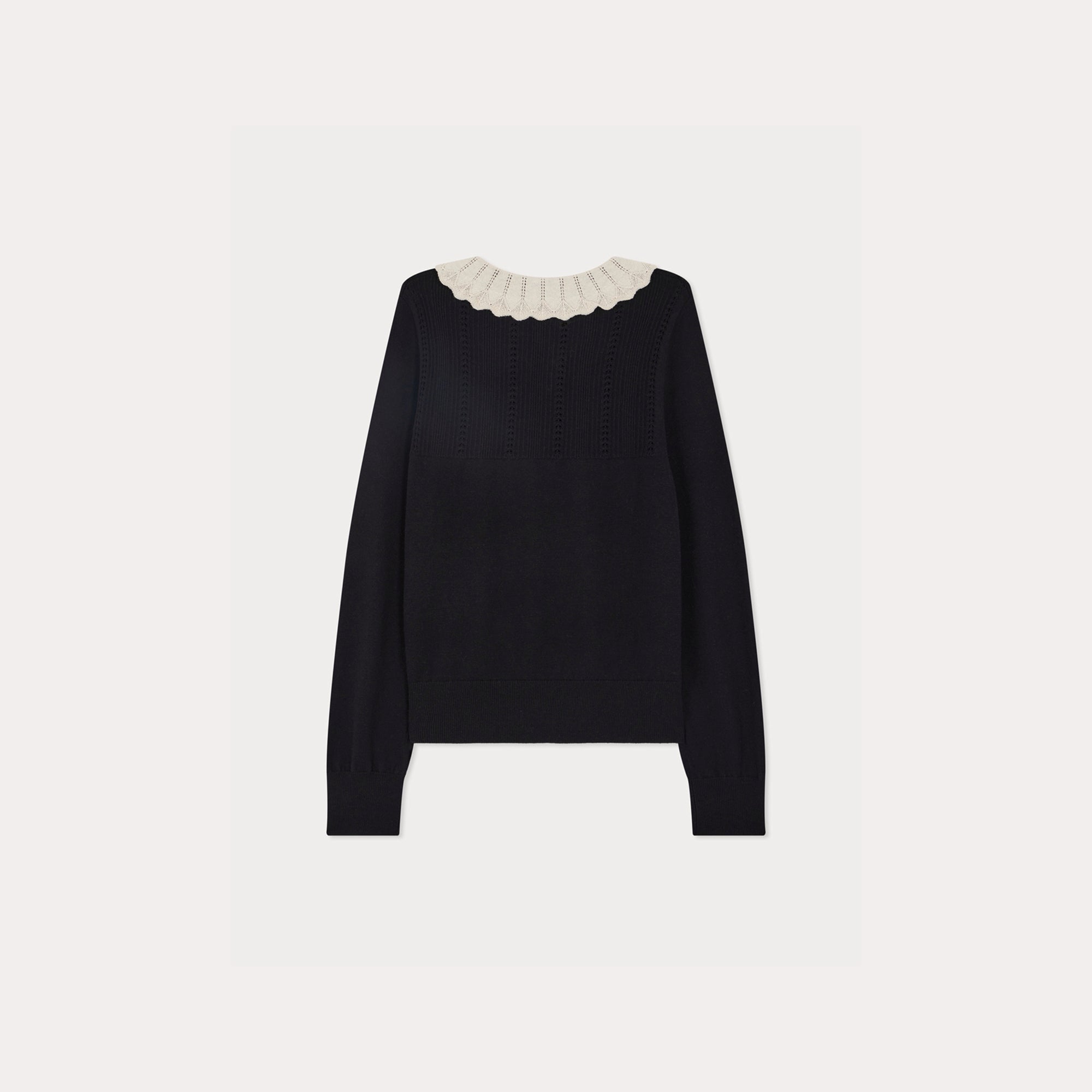 Women Black Wool Sweater