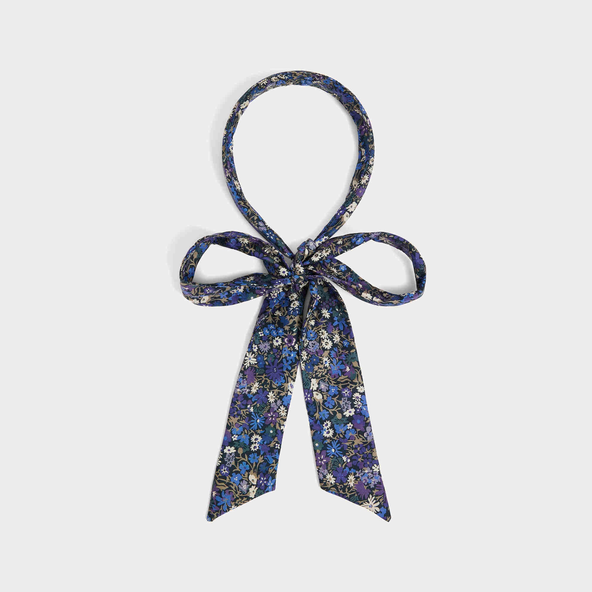 Girls Blue Floral Hairband