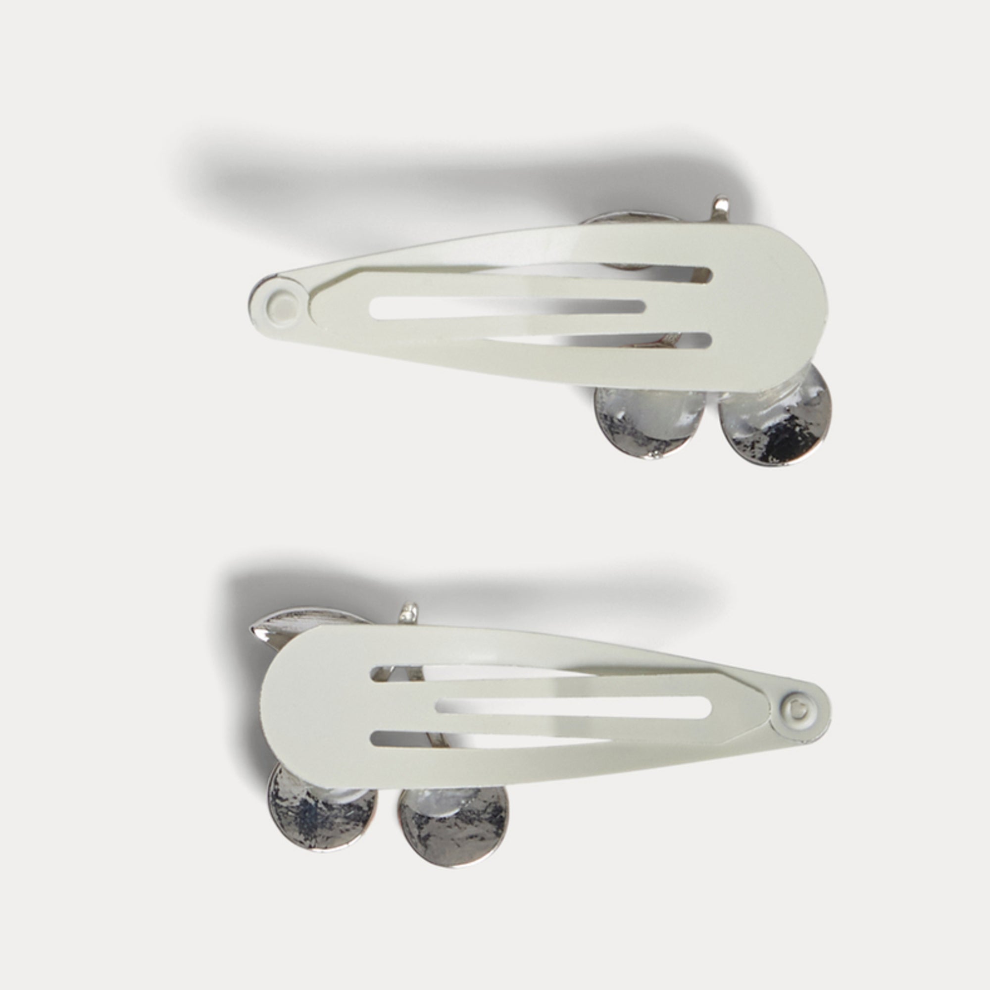Girls White Cherry Hair Clips(2 Pack)