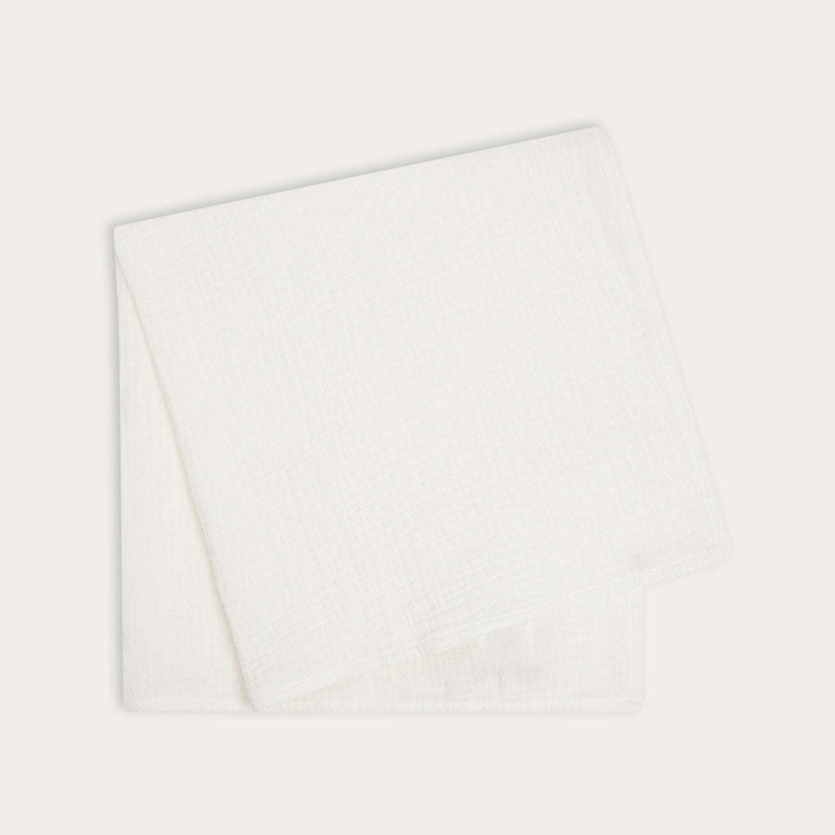 Lot de 2 couvertures en coton blanc pour bébés garçons et filles (60x60cm)