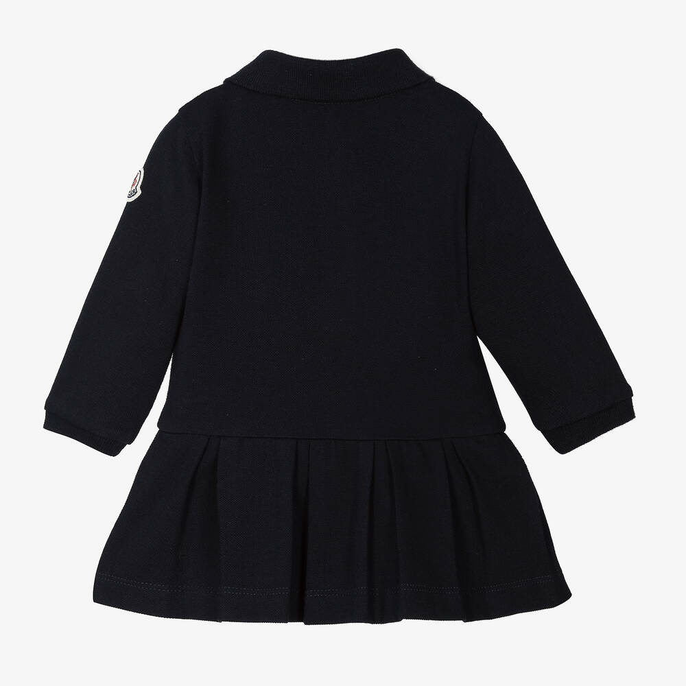 Baby Girls Navy Cotton Dress