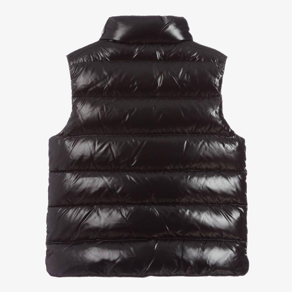 Boys Black "TIB" Padded Down Gilet