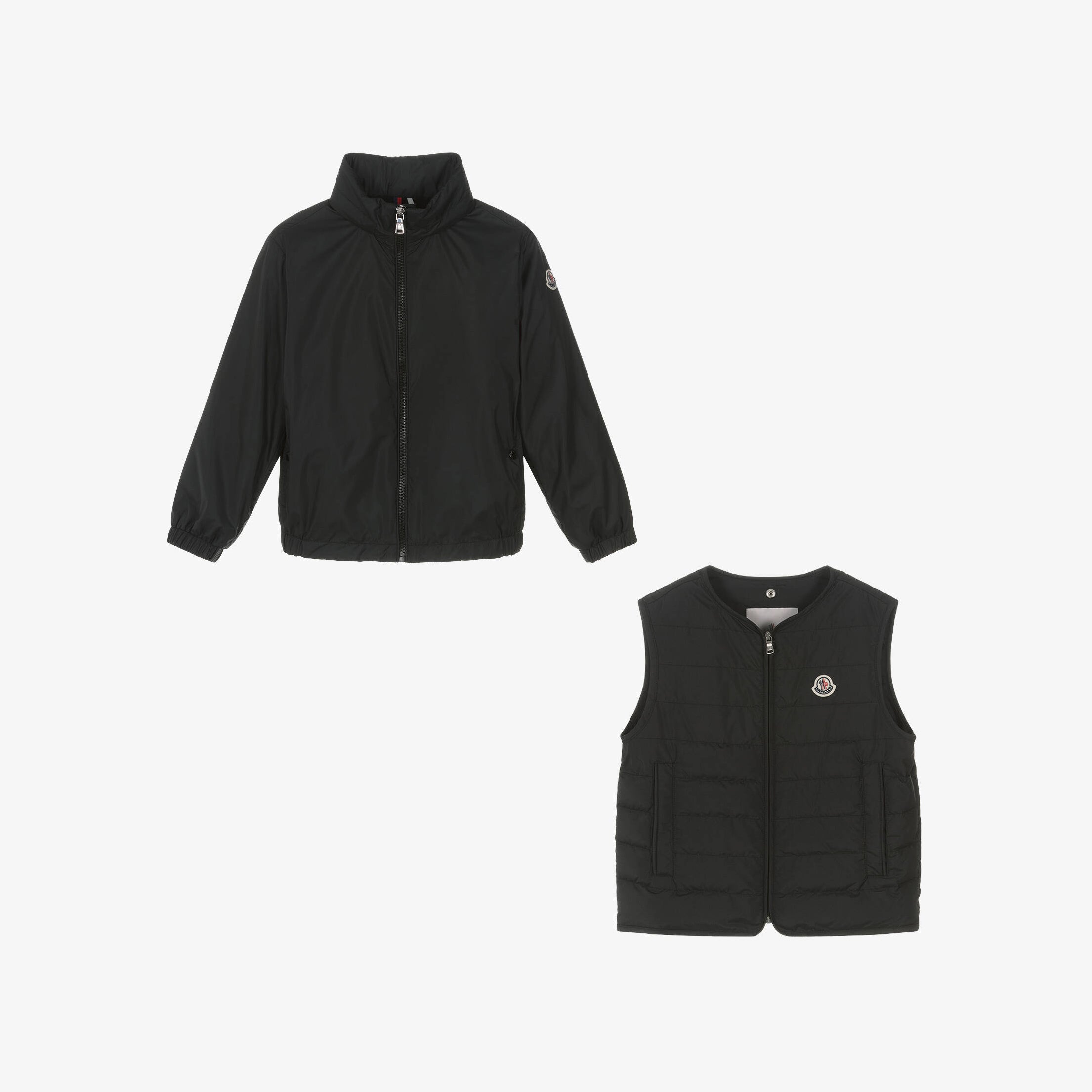 Boys Black "GIZEM" Jacket & Gilet 2-in-1