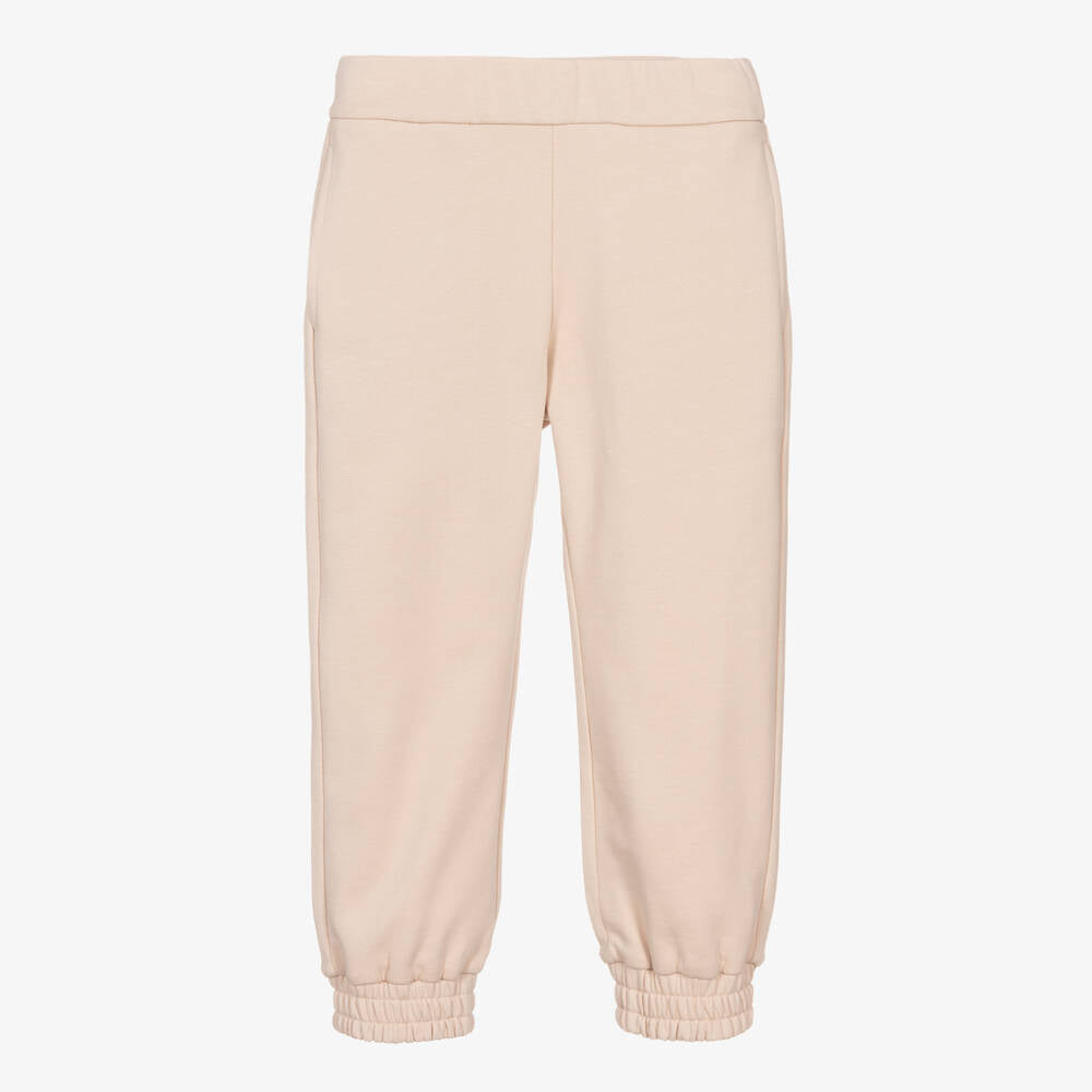 Girls Light Pink Cotton Trousers