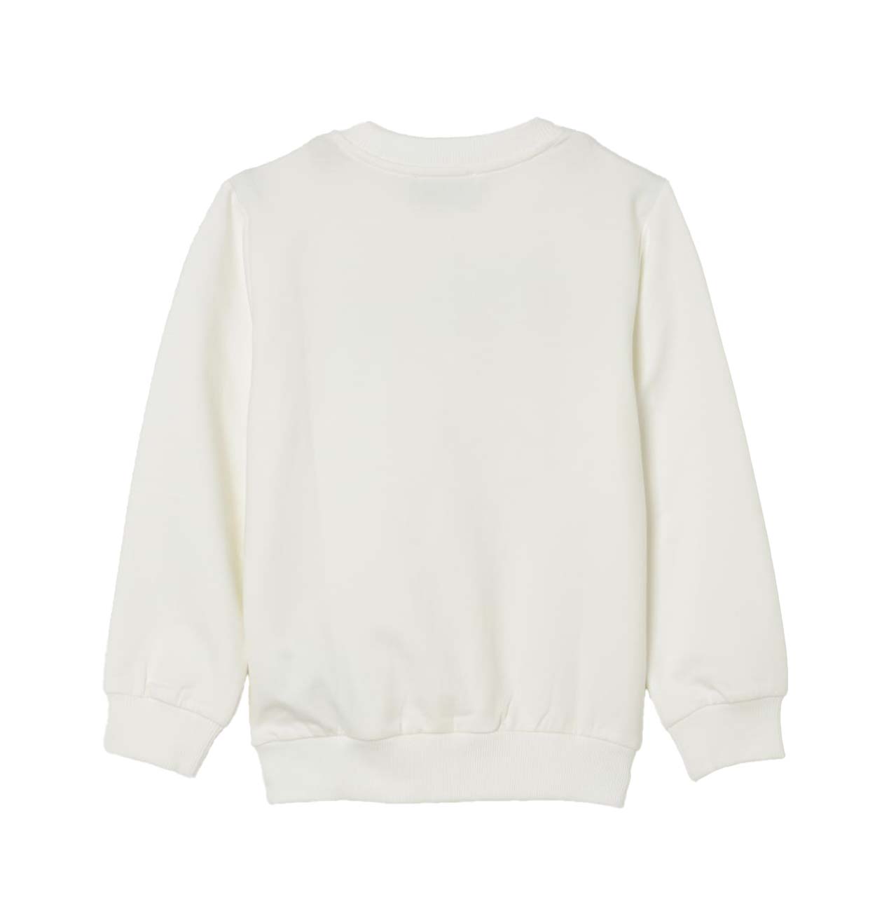 Boys & Girls White Logo Cotton Sweatshirt