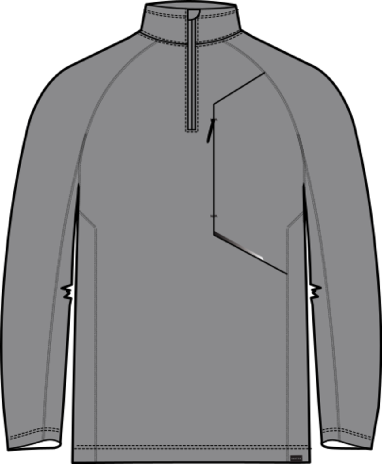 M Multipath Grid 1/4 Zip