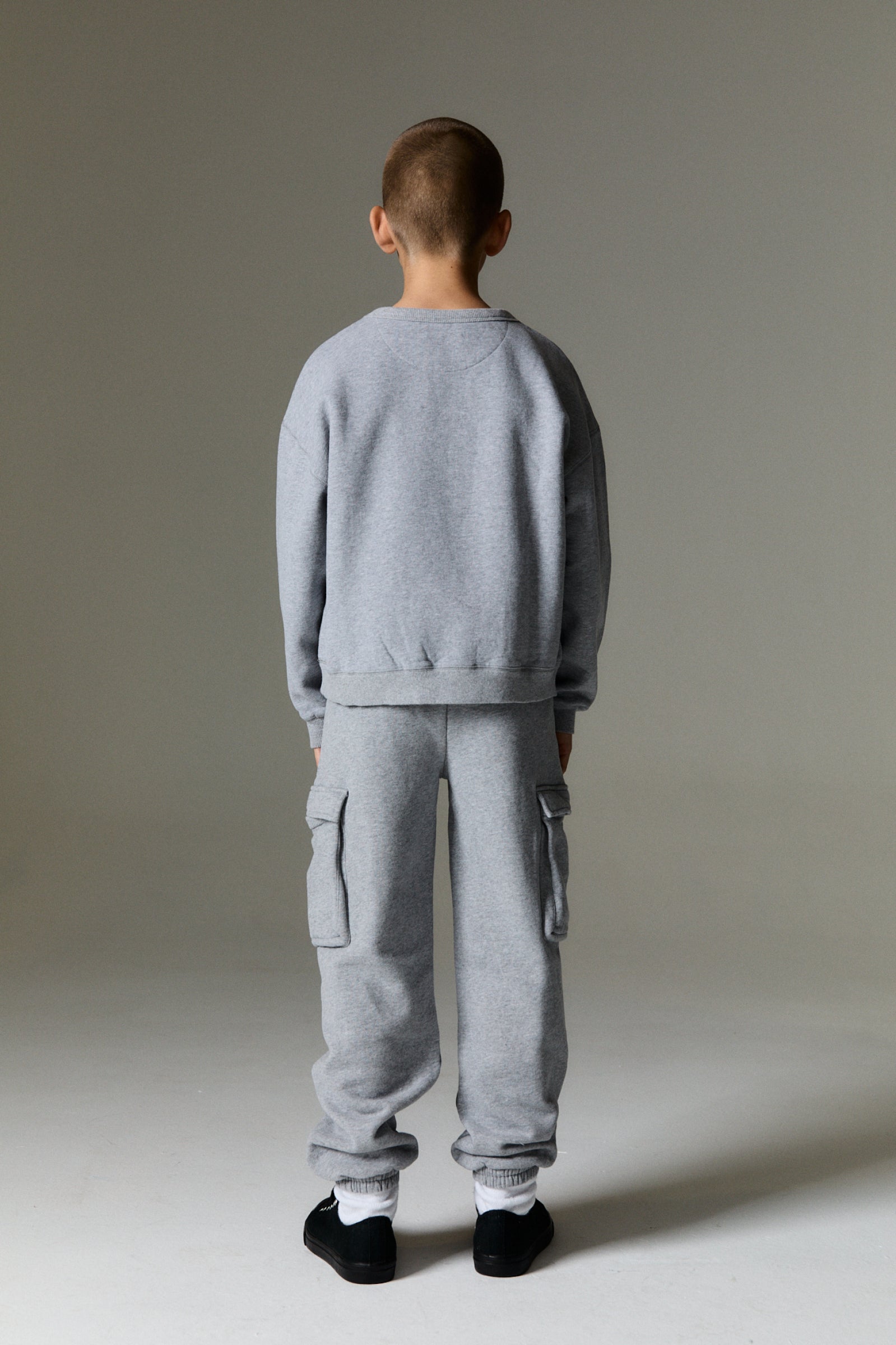 Boys Grey Cotton Sweatshirt
