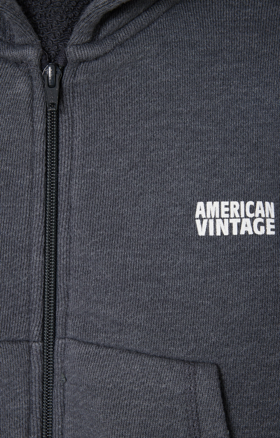 Boys & Girls Dark Grey Cotton Zip-Up Top